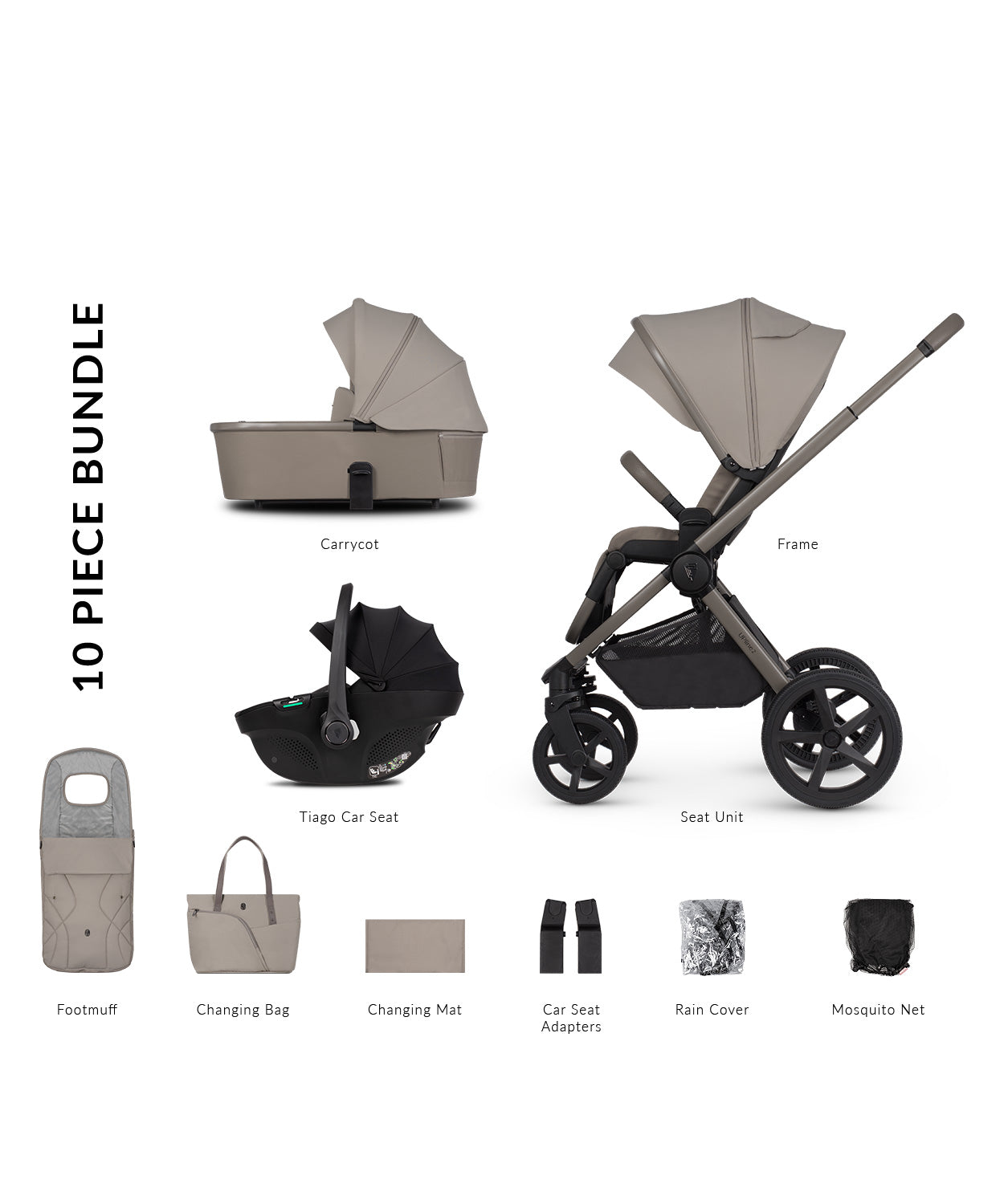 Carro de Bebé Venicci Upline 2 Taupe