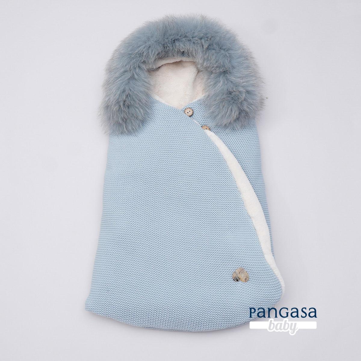 Saco Forro Polar Celeste Pangasa Baby