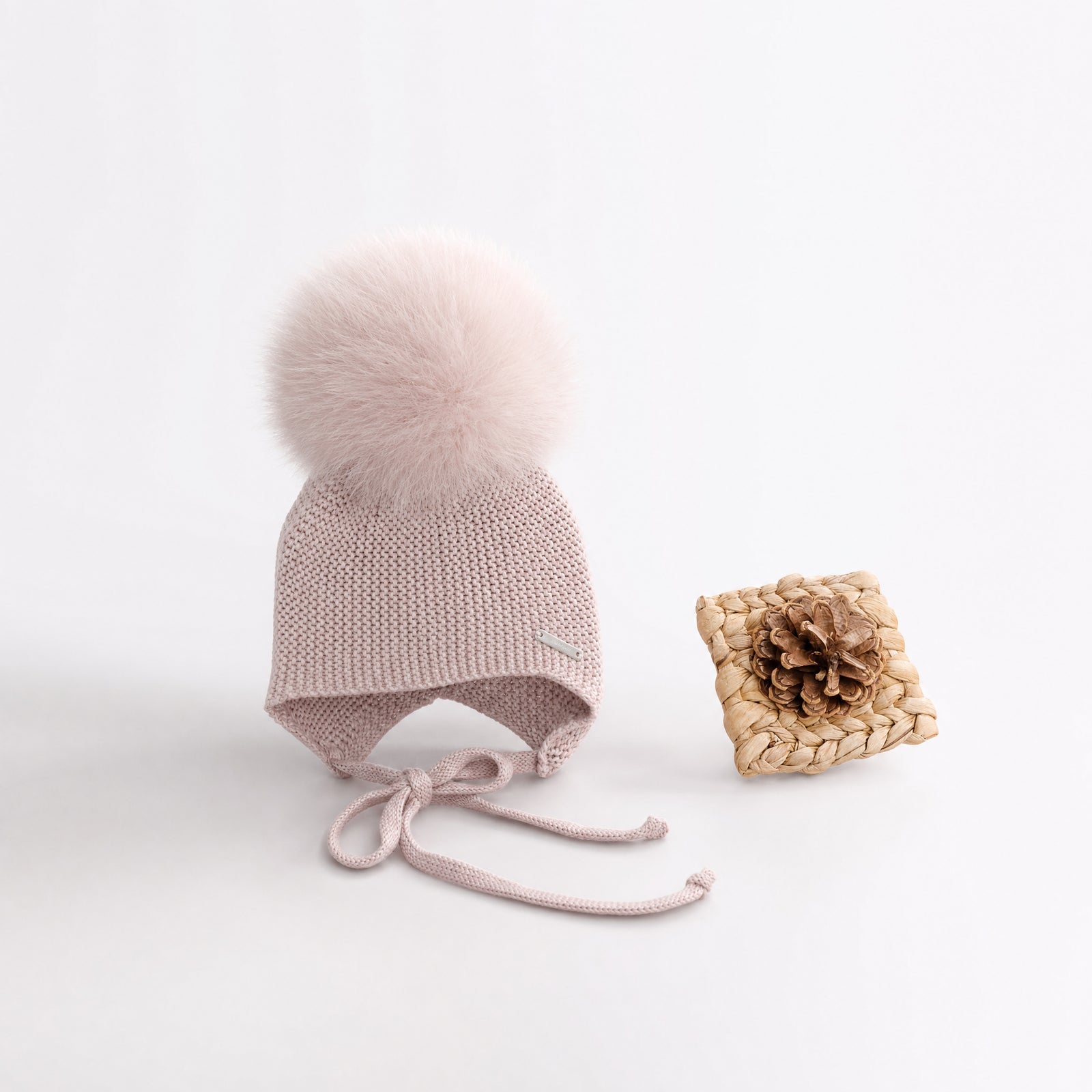 GORRO OREJERO PANGASA BABY ROSA