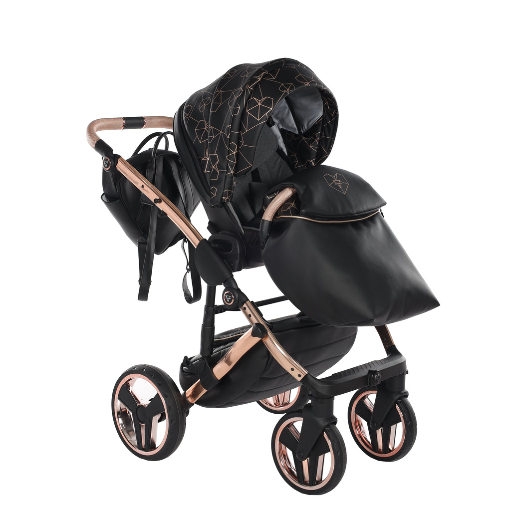 Carro de bebé Junama Heart Negro y Bronce