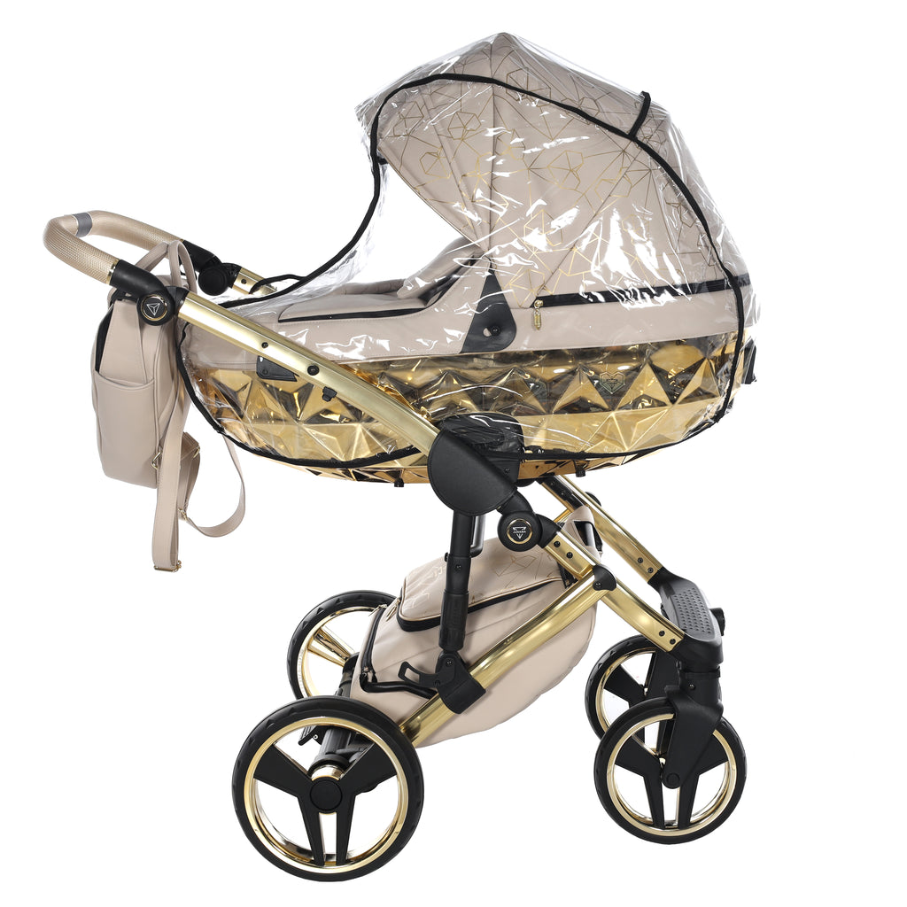 Carro de bebé Junama Beig y Dorado