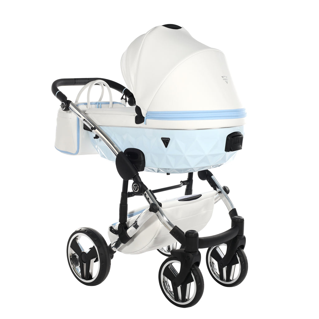 Carro de Bebe Junama Candy Blanco y Azul