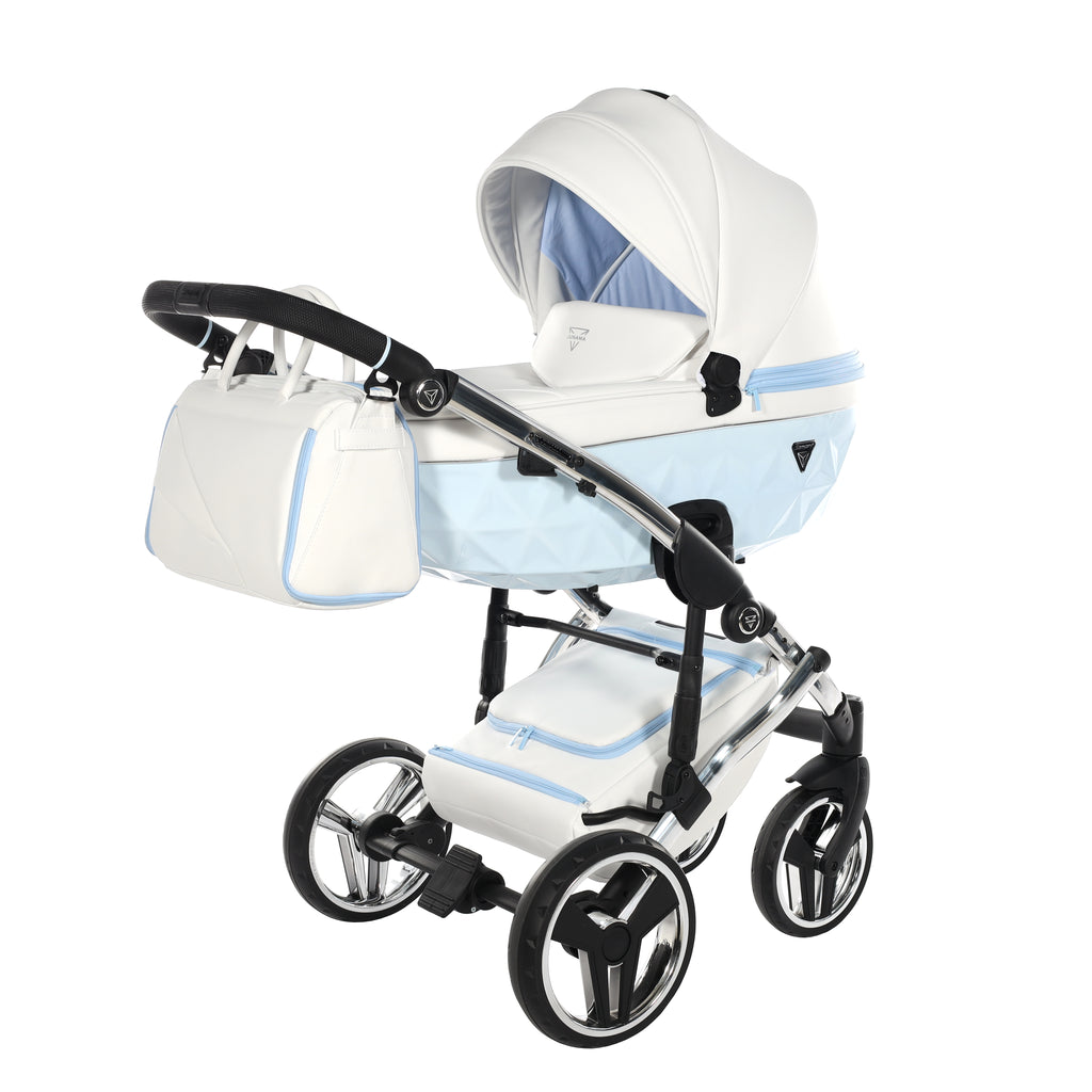 Carro de Bebe Junama Candy Blanco y Azul