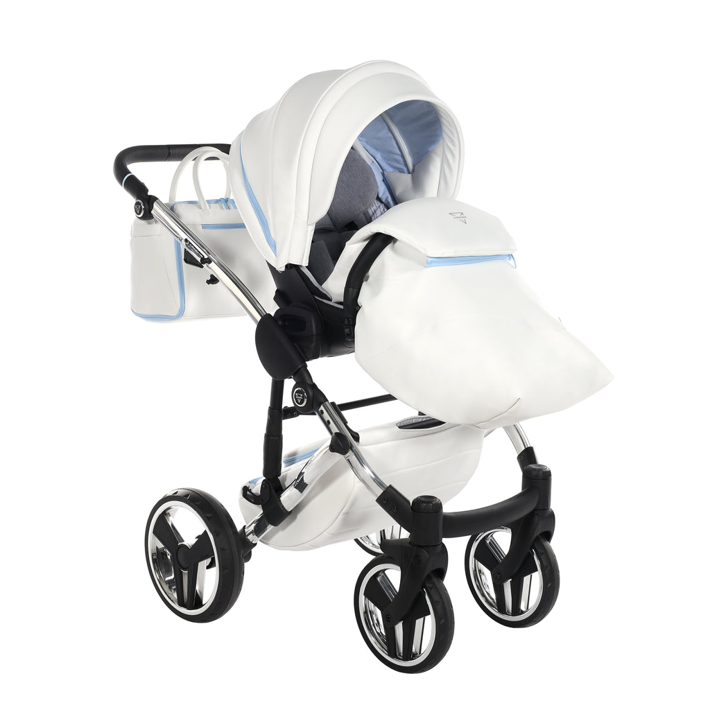 Carro de Bebe Junama Candy Blanco y Azul