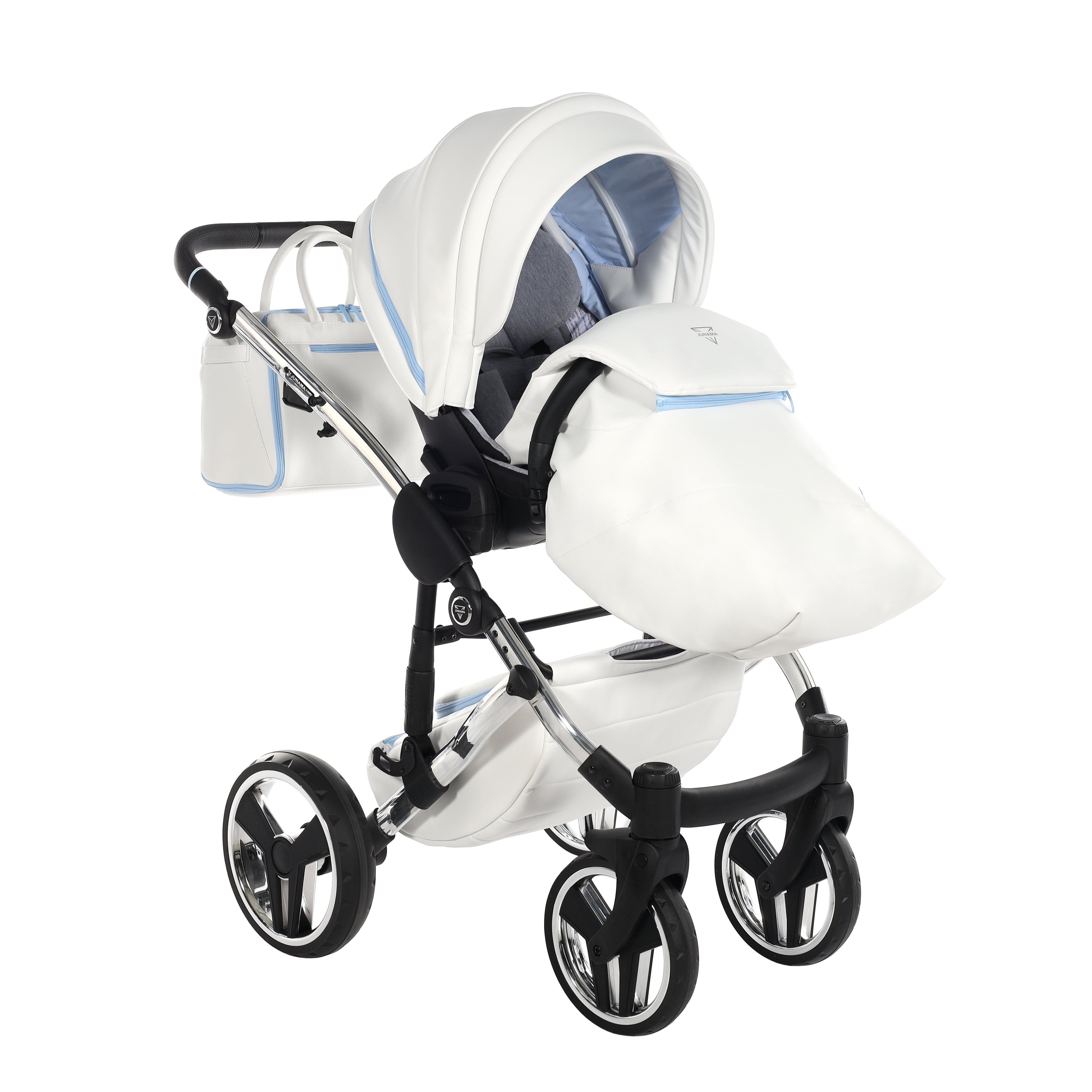 Carro de Bebe Junama Candy Blanco y Azul