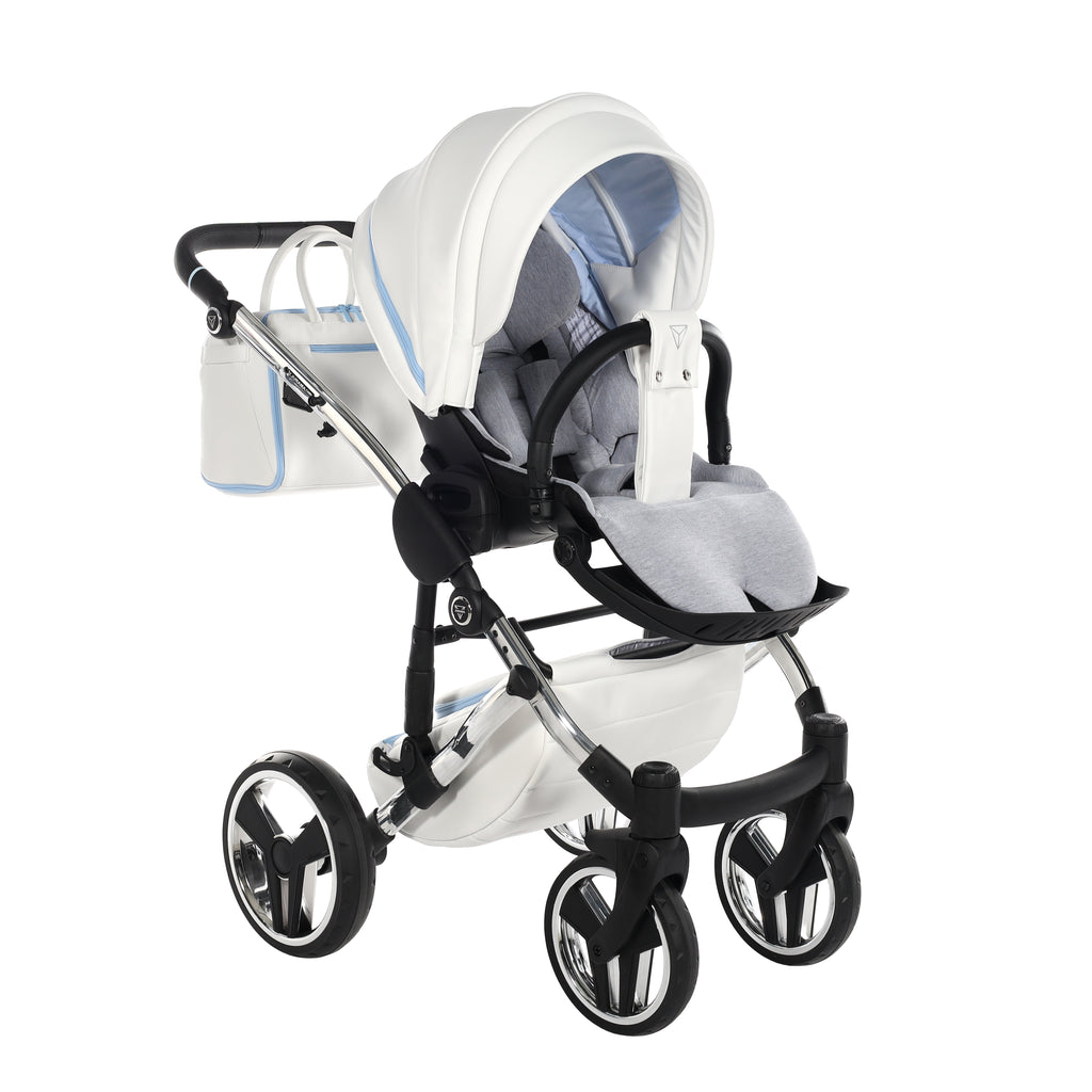 Carro de Bebe Junama Candy Blanco y Azul