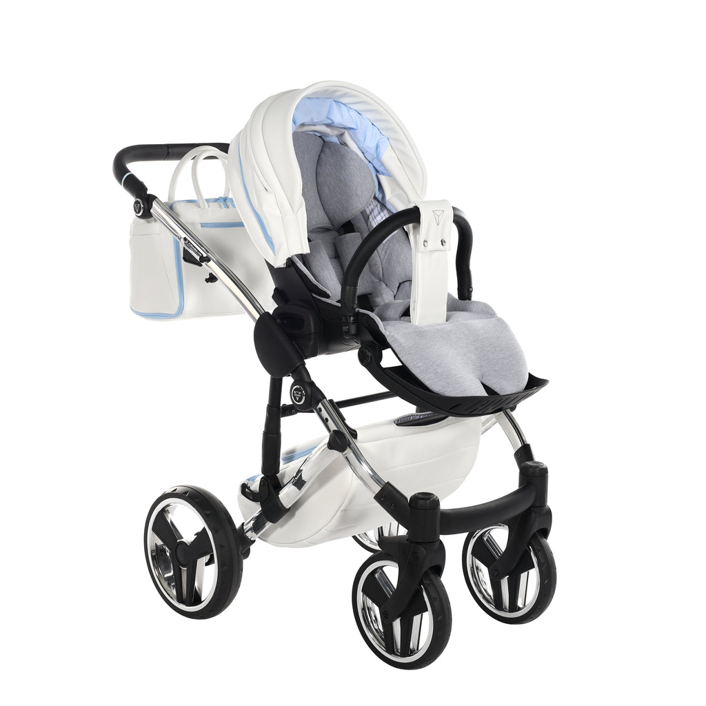 Carro de Bebe Junama Candy Blanco y Azul