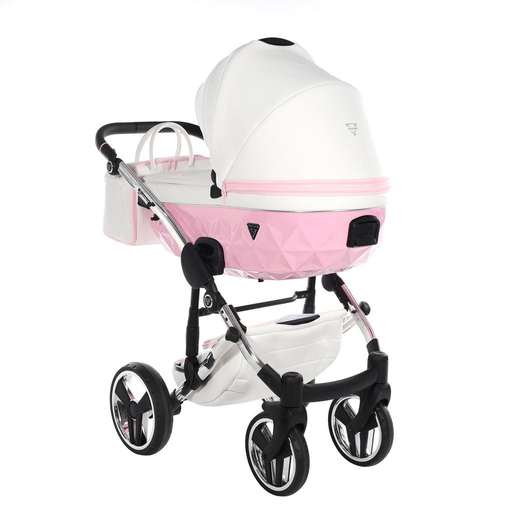 Carro de Bebe Junama Candy Blanco y Rosa