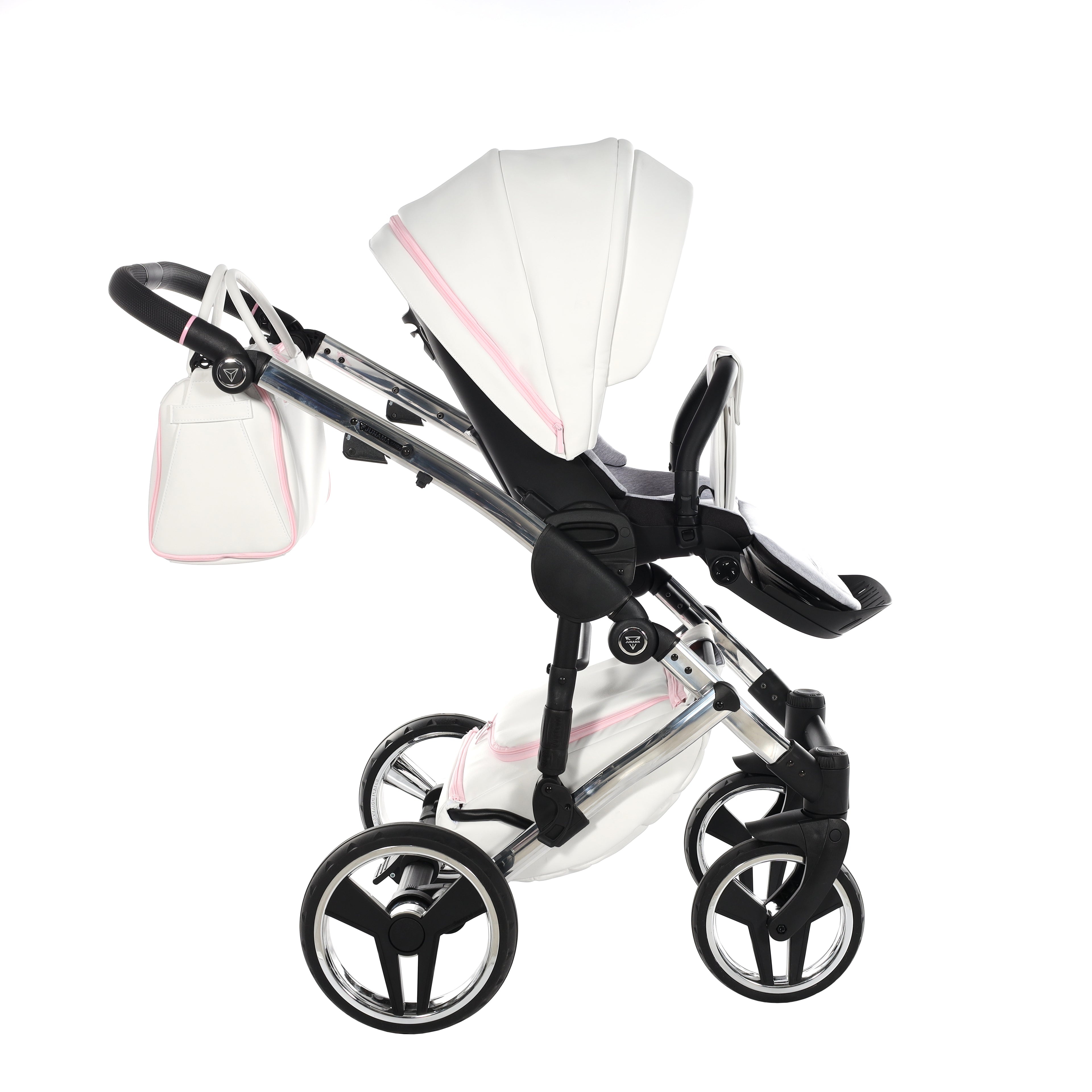 Carro de Bebe Junama Candy Blanco y Rosa