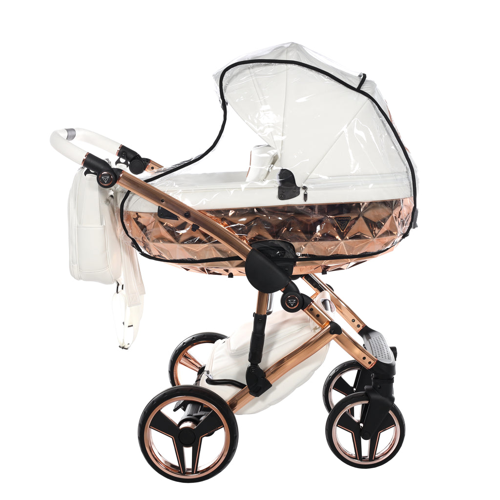 Carro de bebé Junama Hand Craft Blanco y Bronce