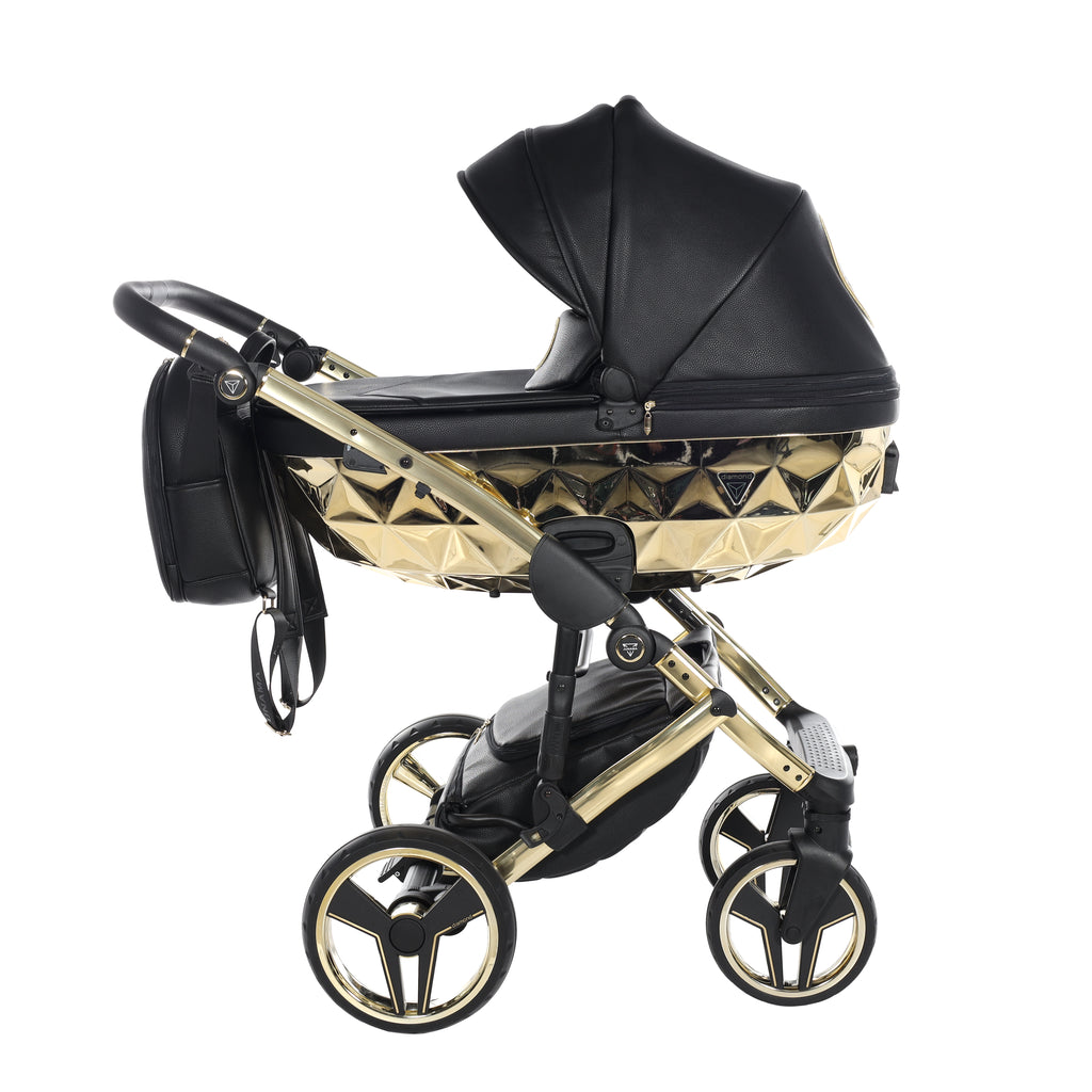 Carro de bebé Junama Hand Craft Negro y Dorado