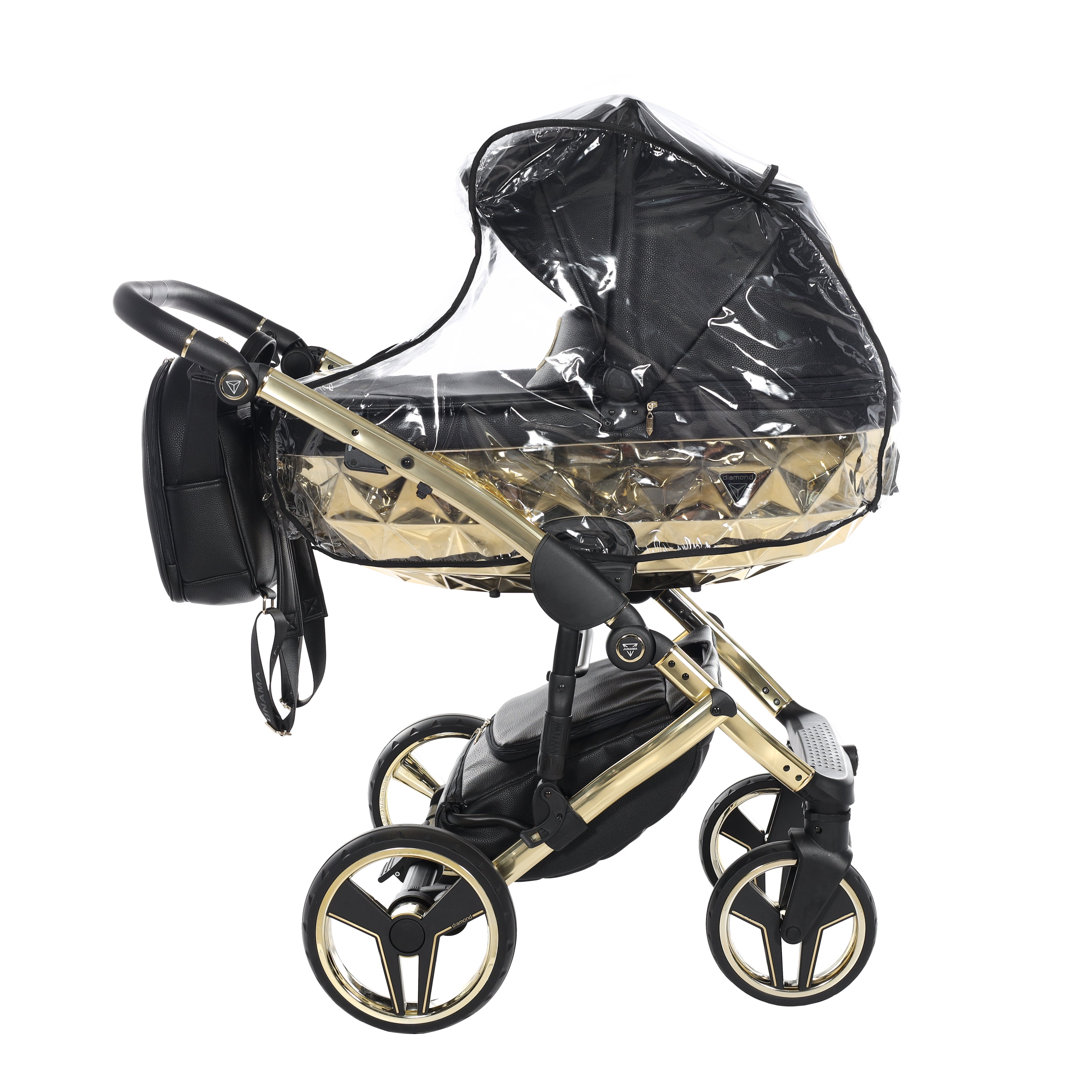 Carro de bebé Junama Hand Craft Negro y Dorado