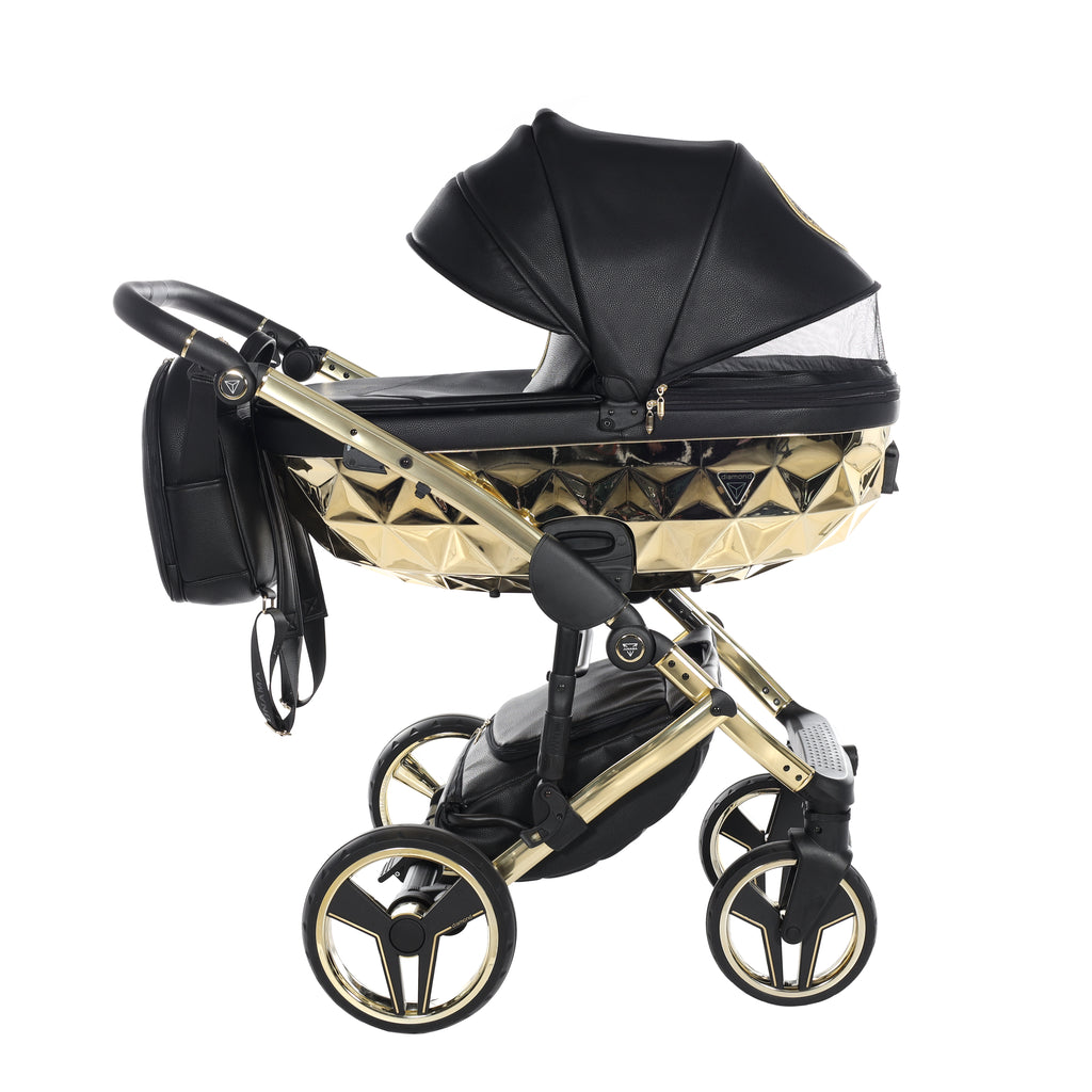 Carro de bebé Junama Hand Craft Negro y Dorado