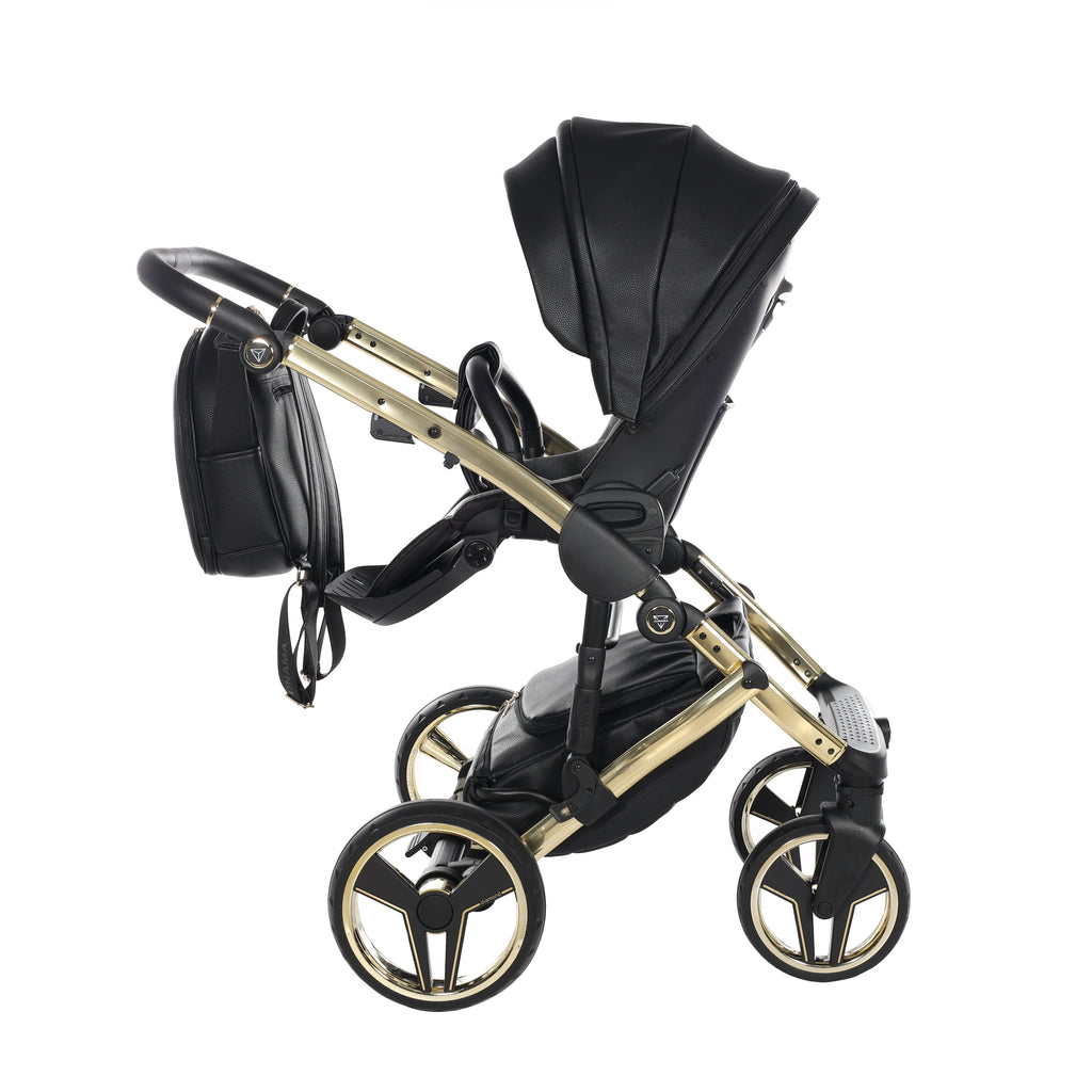 Carro de bebé Junama Hand Craft Negro y Dorado