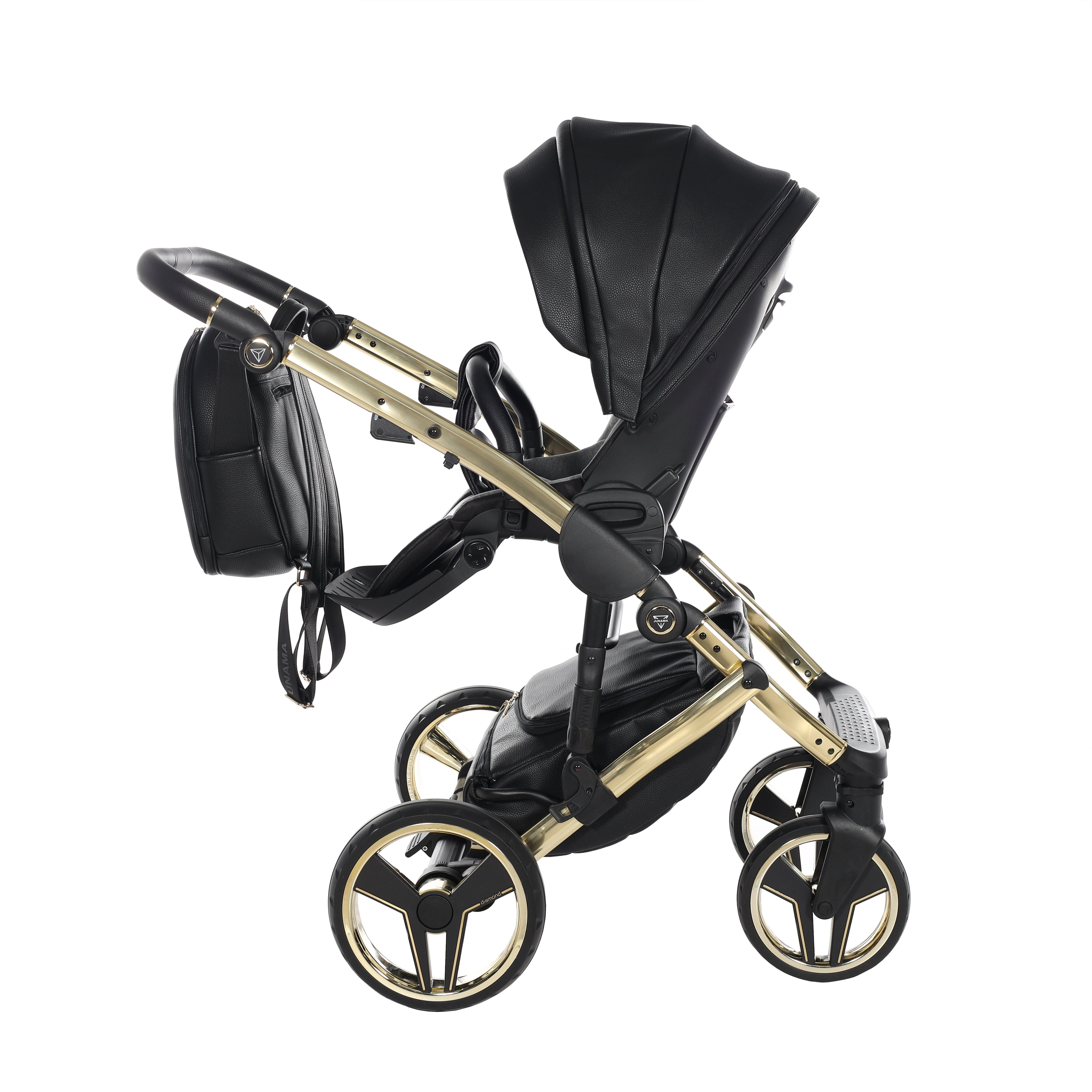 Carro de bebé Junama Hand Craft Negro y Dorado