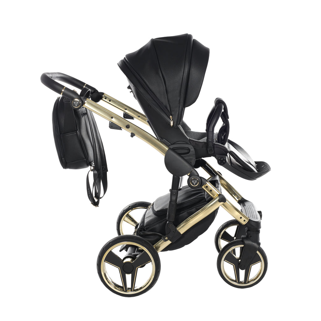 Carro de bebé Junama Hand Craft Negro y Dorado