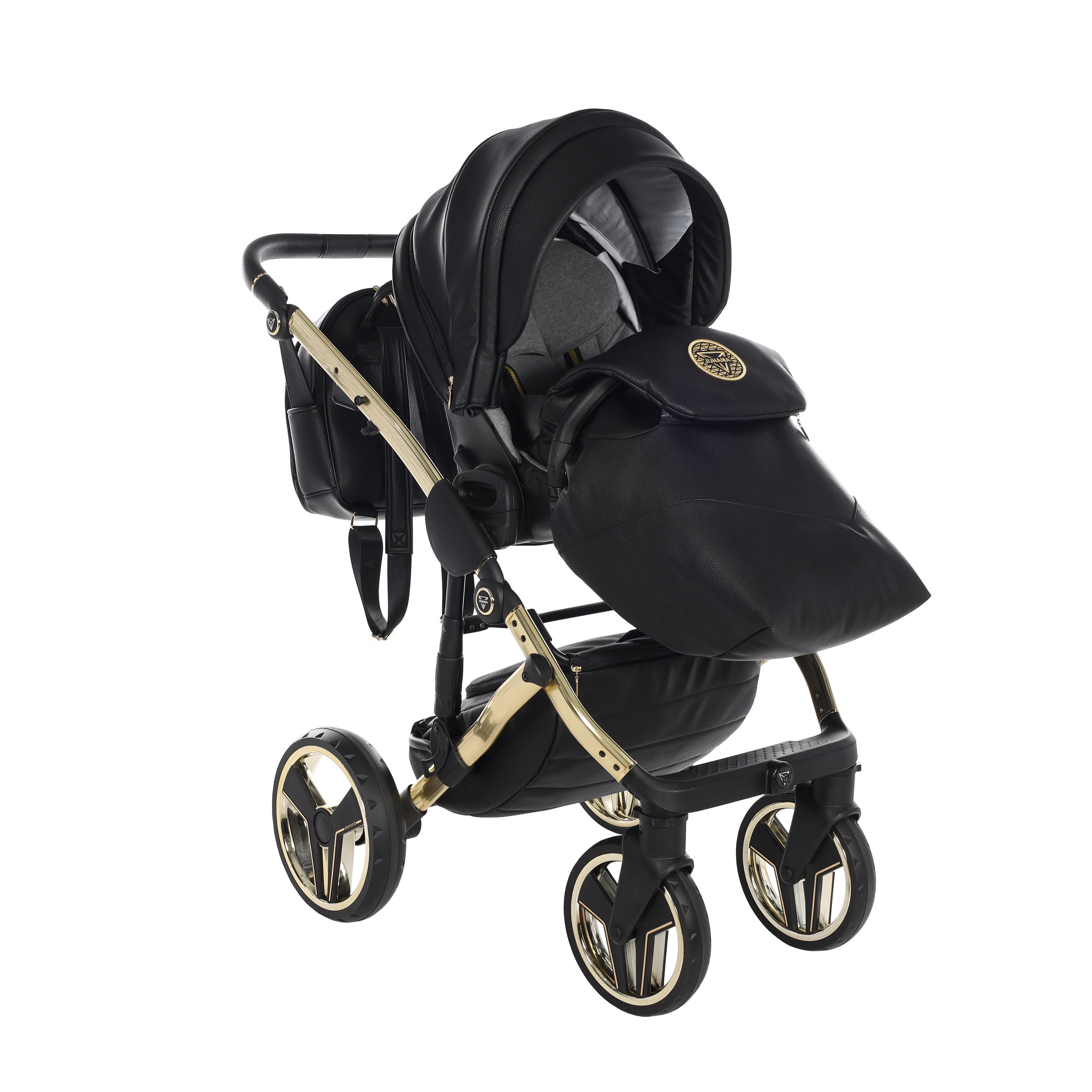 Carro de bebé Junama Hand Craft Negro y Dorado