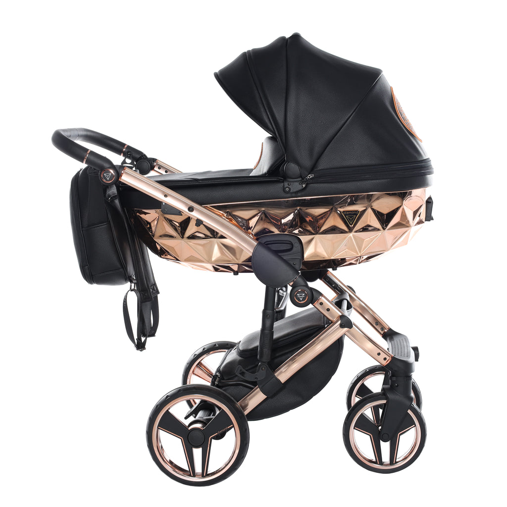 Carro de bebé Junama Hand Craft Negro y Bronce
