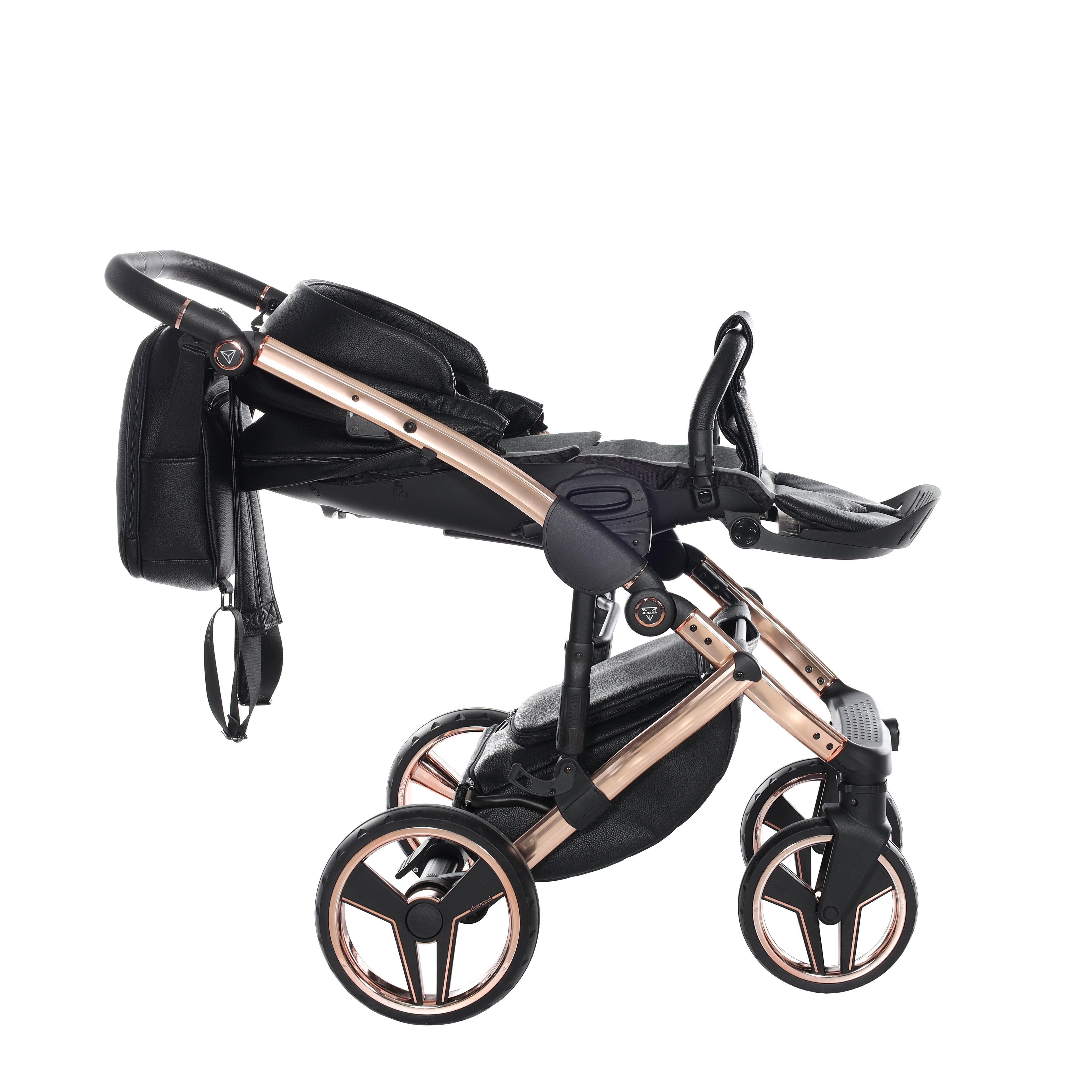 Carro de bebé Junama Hand Craft Negro y Bronce