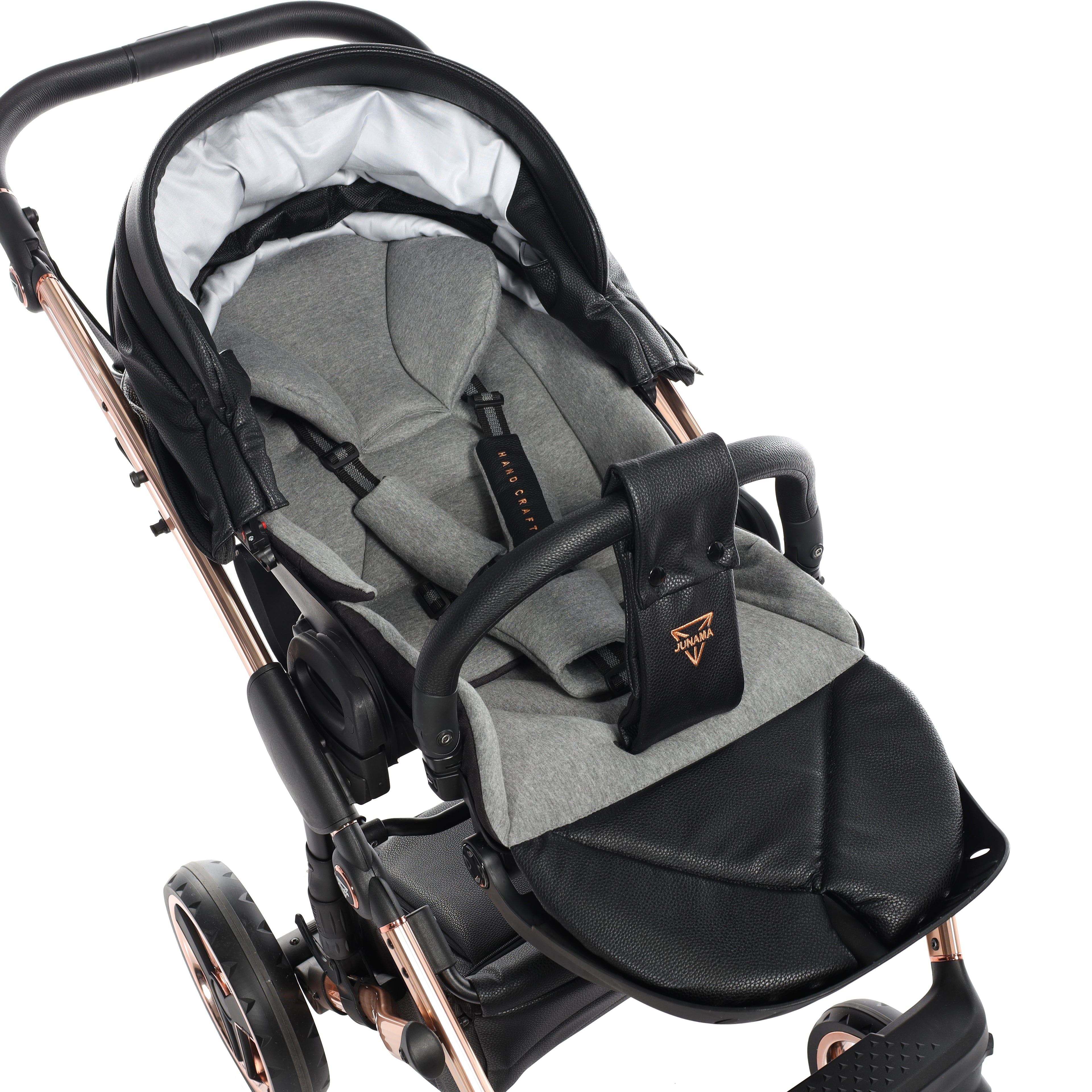 Carro de bebé Junama Hand Craft Negro y Bronce