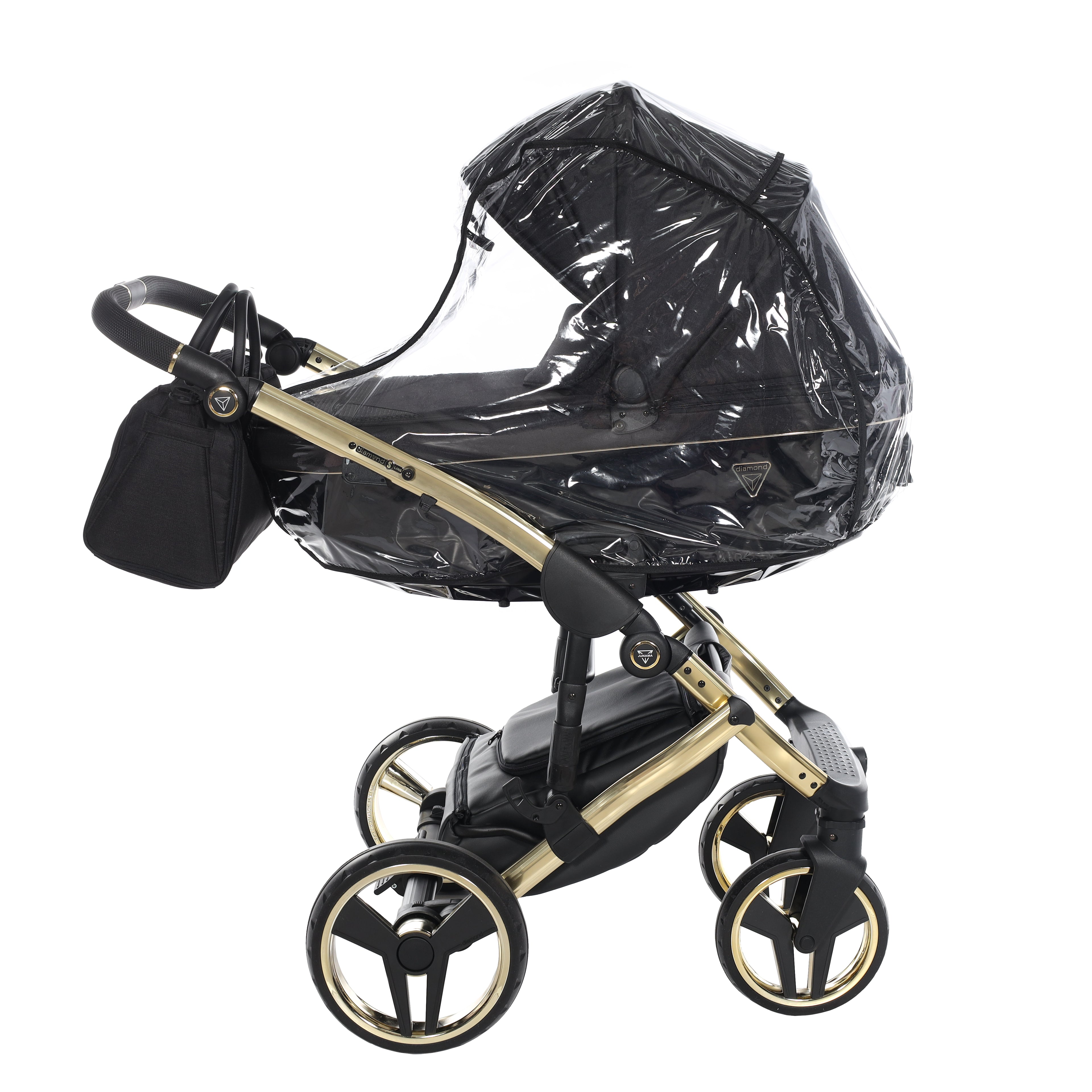 Carro de bebé Junama S-Line Negro y Dorado