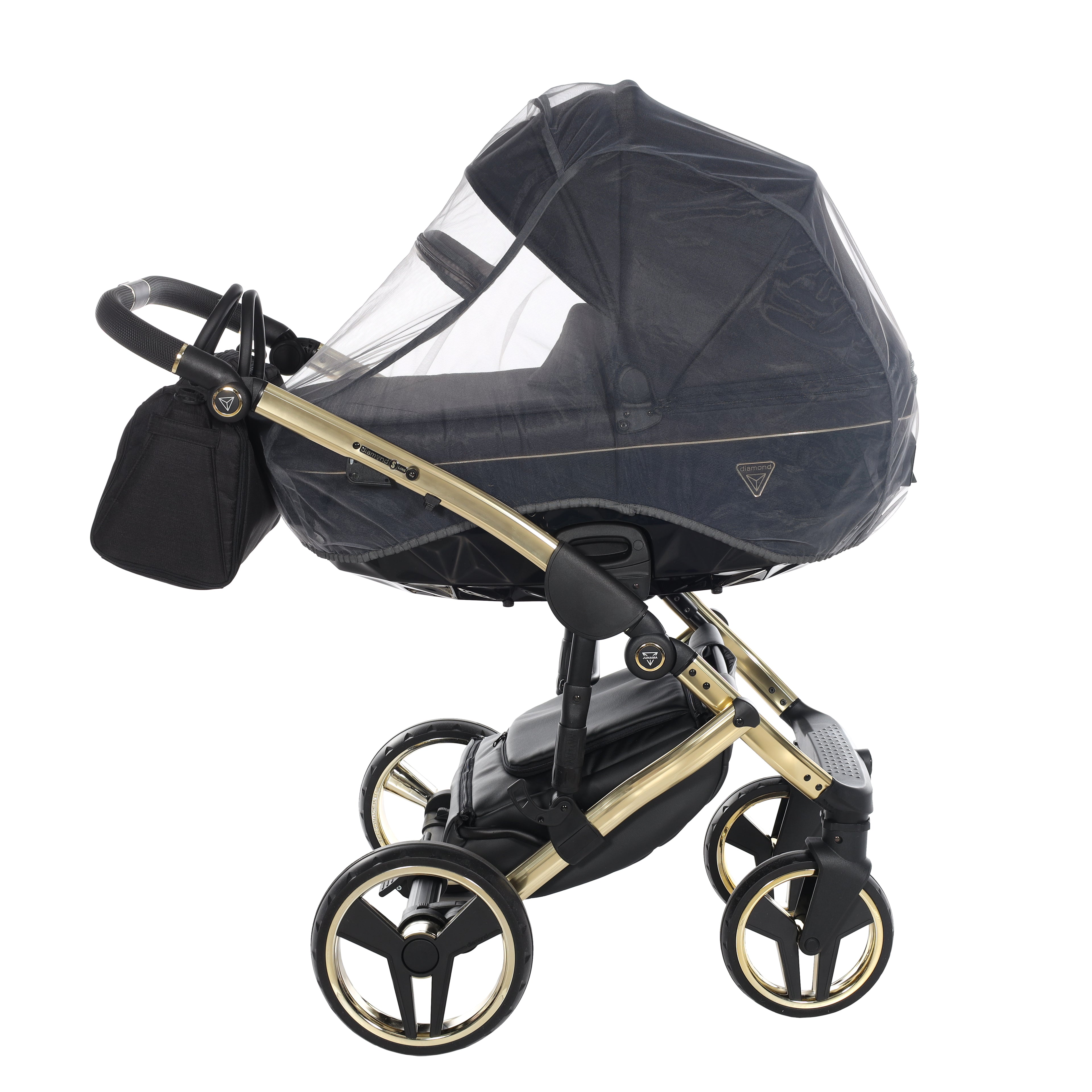 Carro de bebé Junama S-Line Negro y Dorado