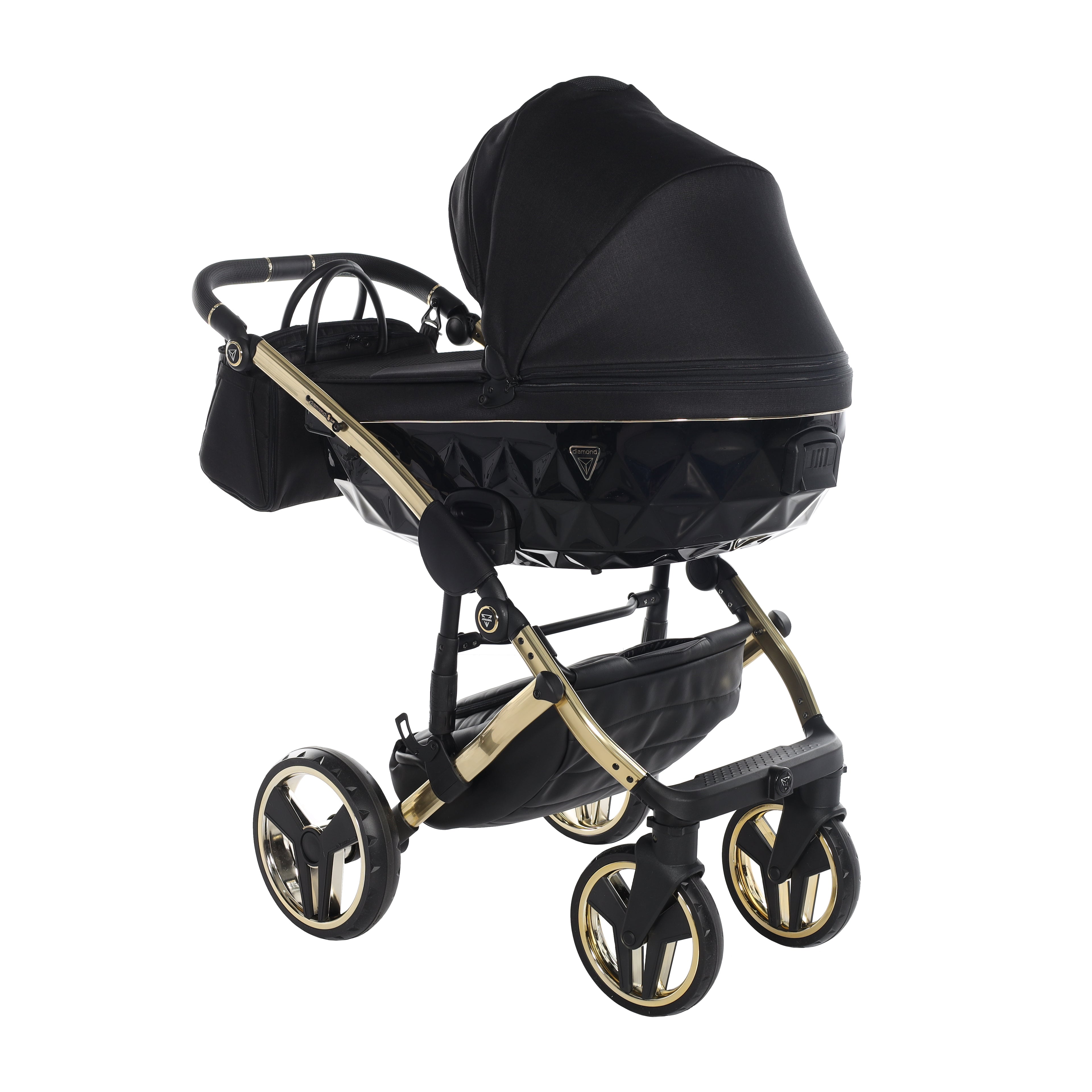 Carro de bebé Junama S-Line Negro y Dorado