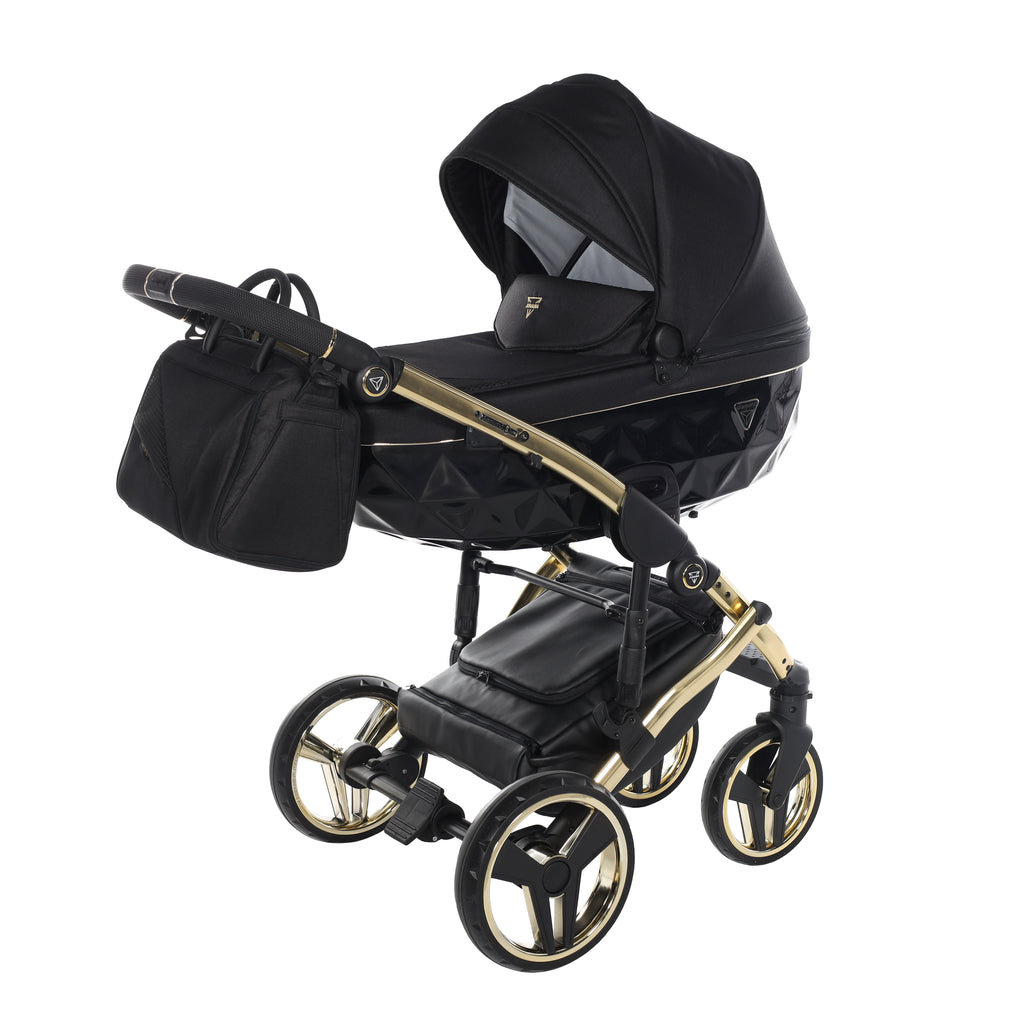 Carro de bebé Junama S-Line Negro y Dorado