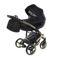 Carro de bebé Junama S-Line Negro y Dorado