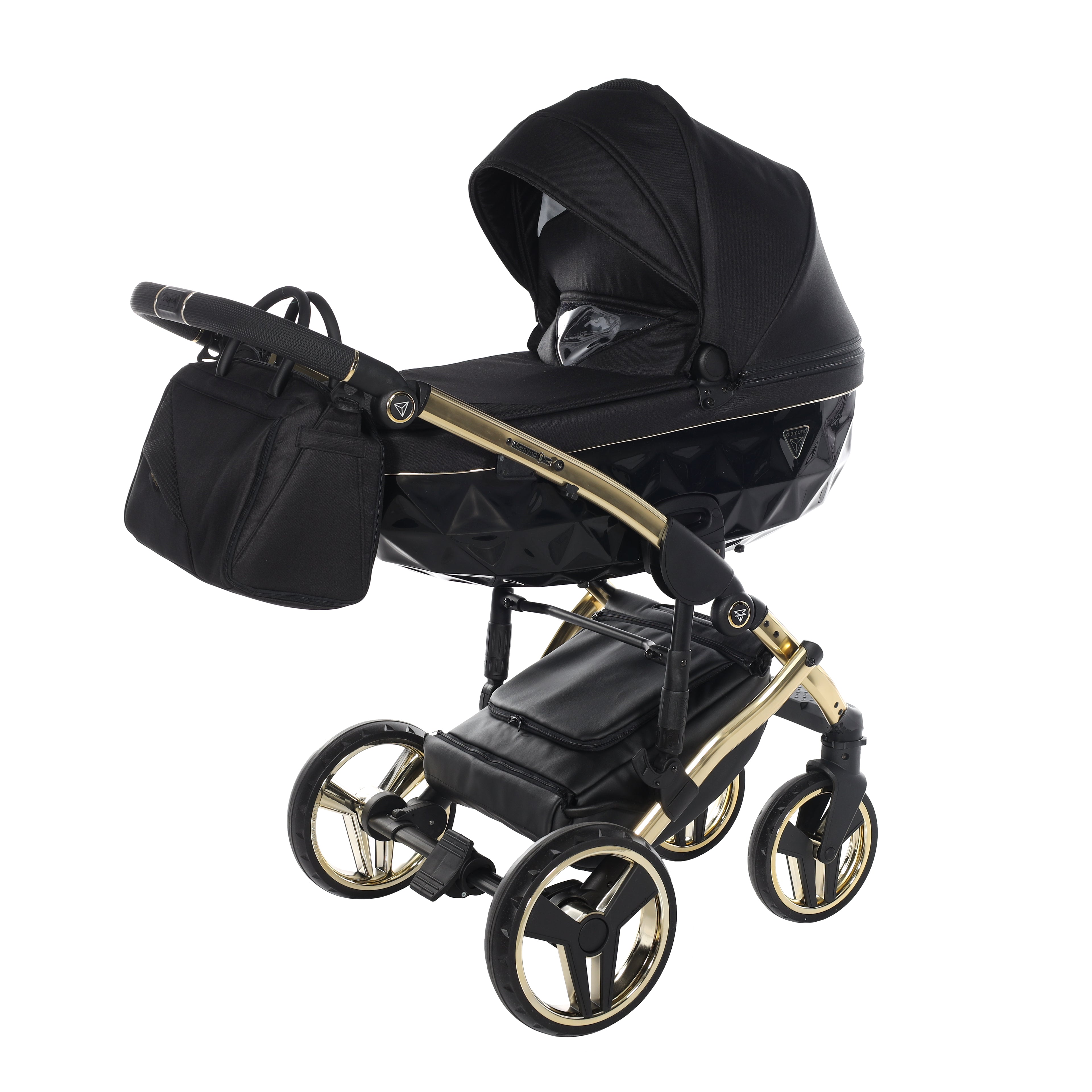 Carro de bebé Junama S-Line Negro y Dorado