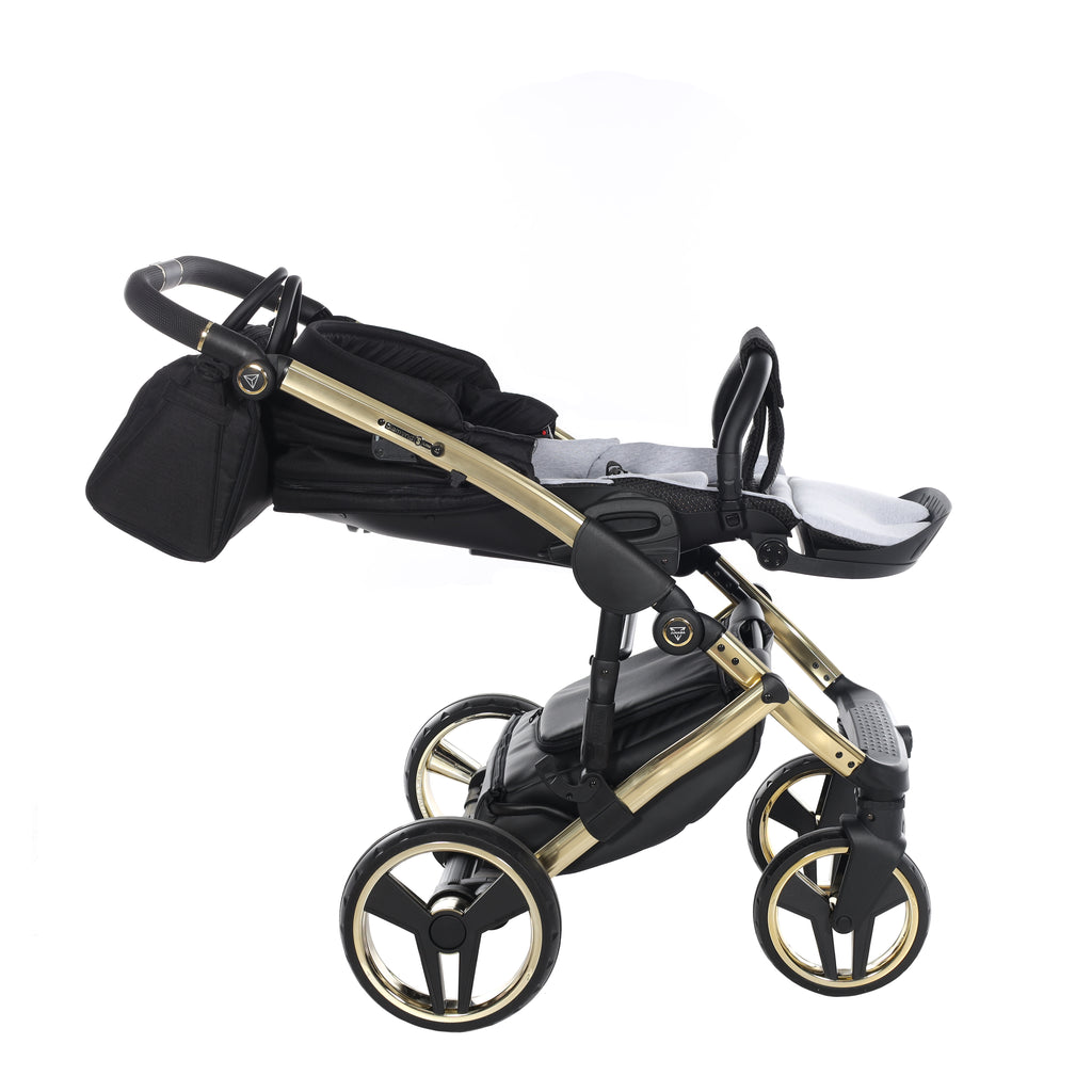 Carro de bebé Junama S-Line Negro y Dorado