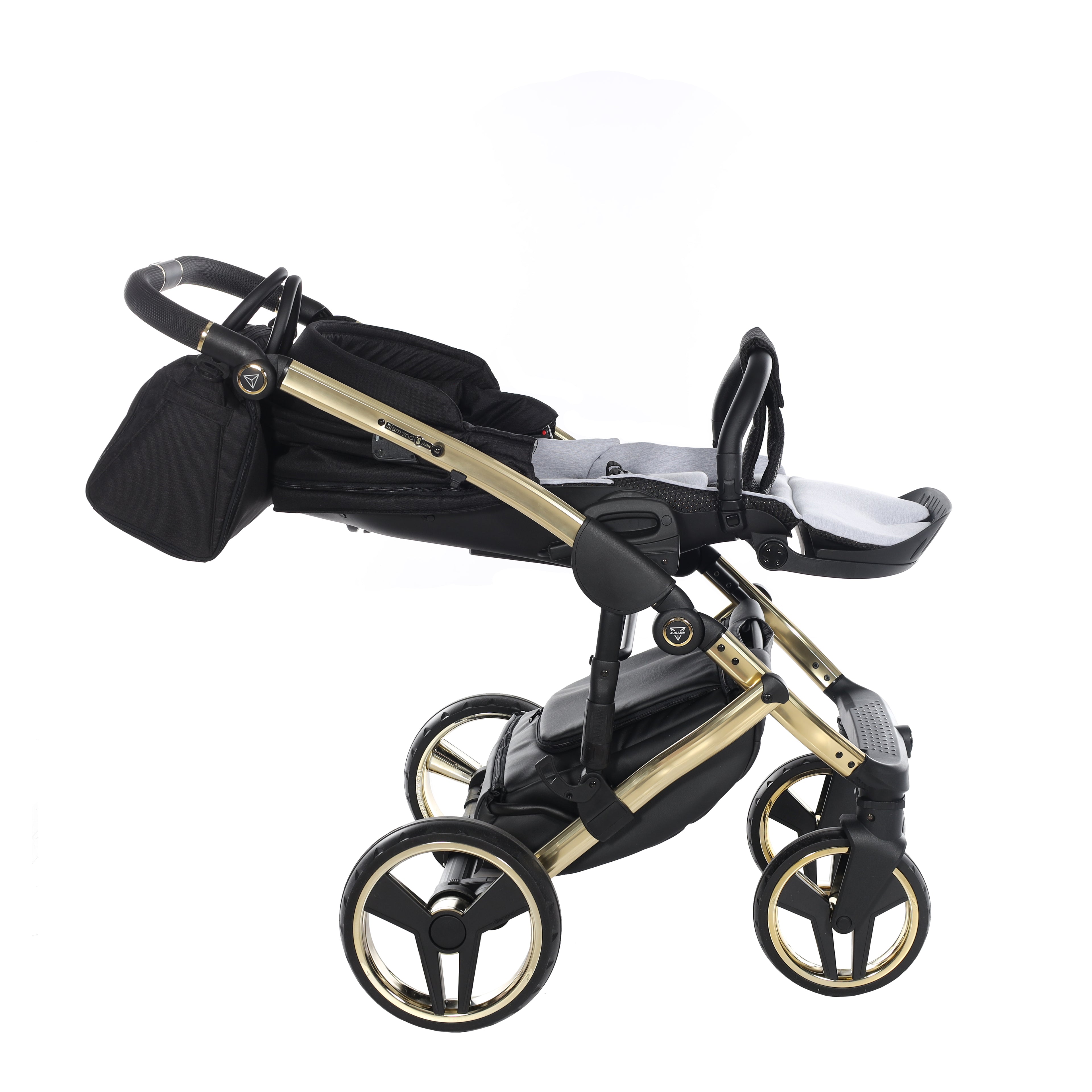 Carro de bebé Junama S-Line Negro y Dorado