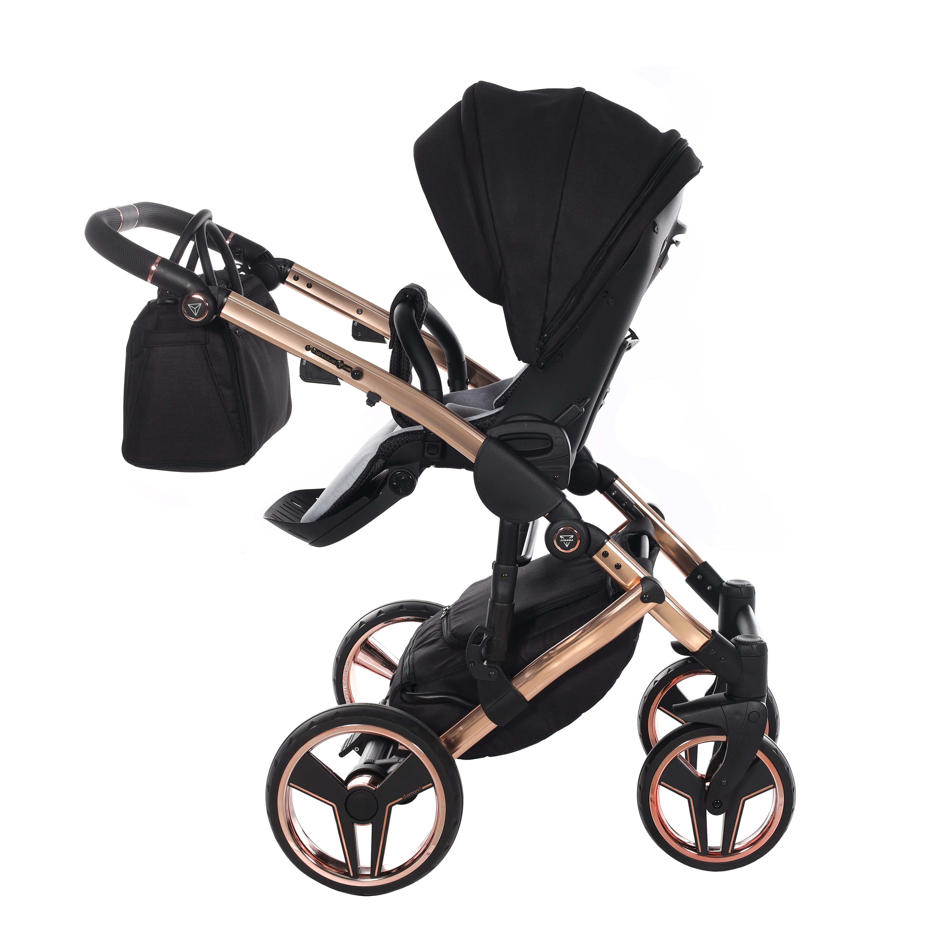 Carro de bebé Junama S-Line Negro y Bronce