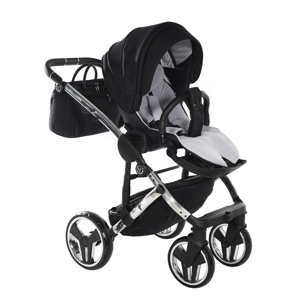 Carro de bebé Junama S-Line Negro y Plata