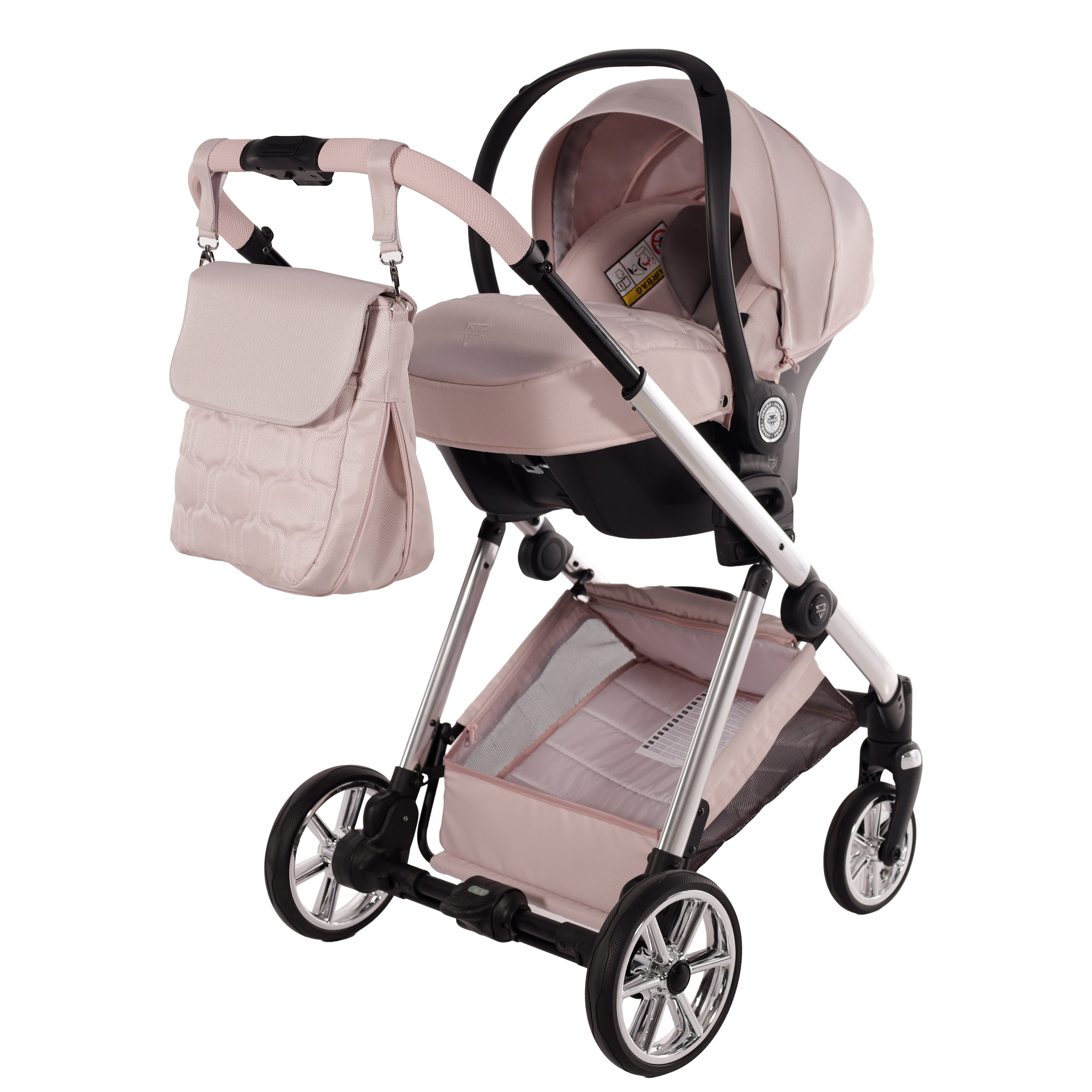 Carro de bebé Junama Elegante Rosa