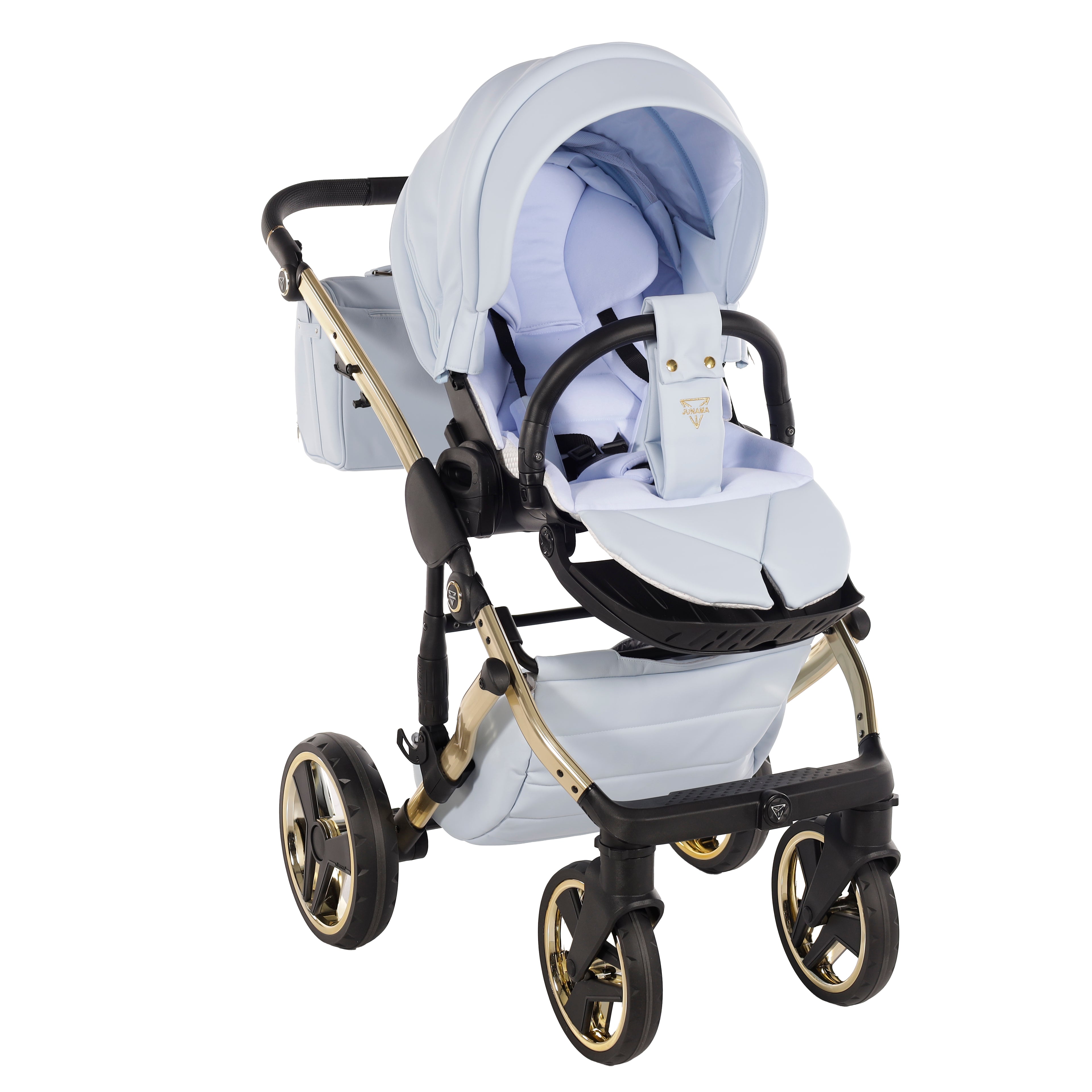 Carro de bebé Junama Enzo Azul y Dorado