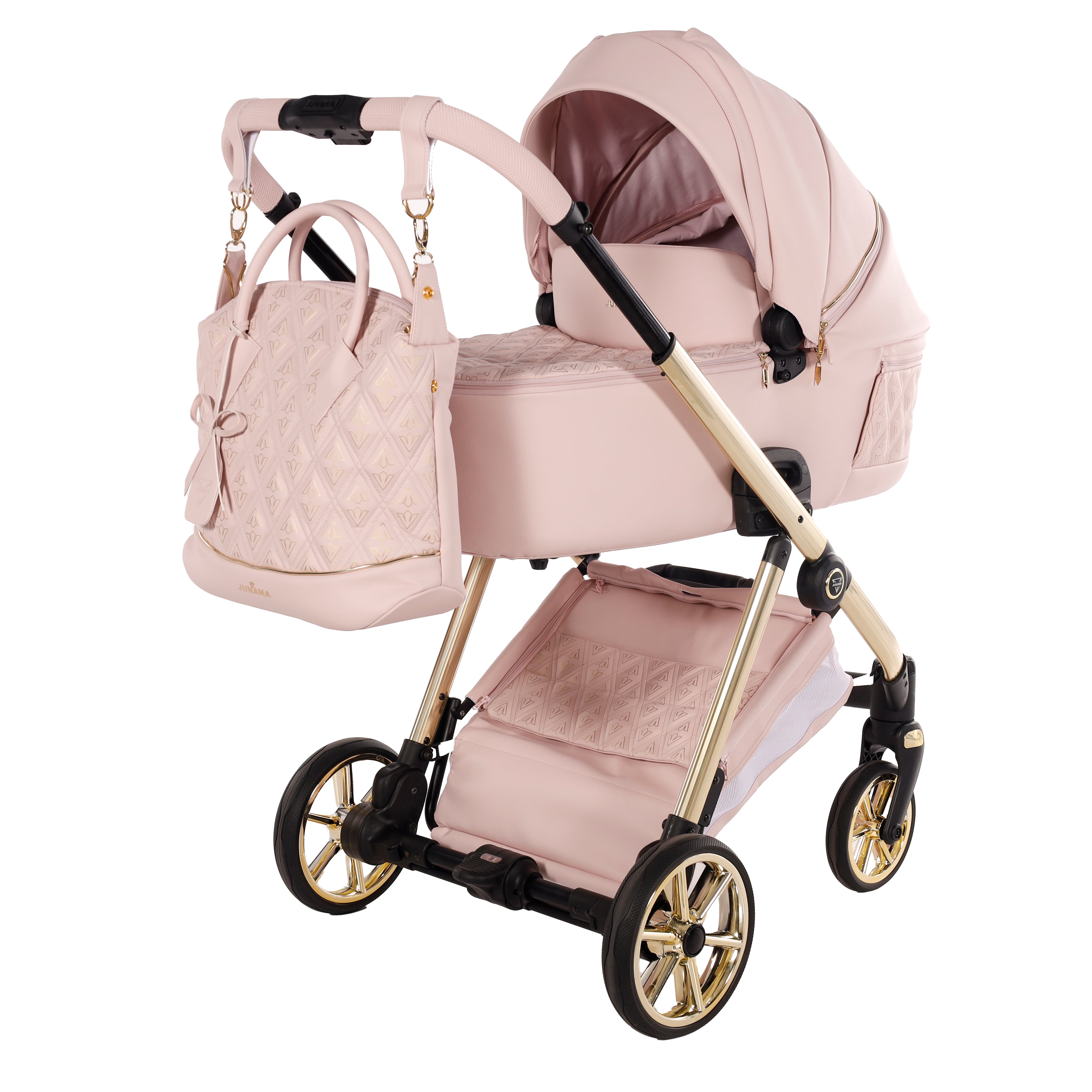 Carro de bebé Junama Art Decor Elegante Rosa