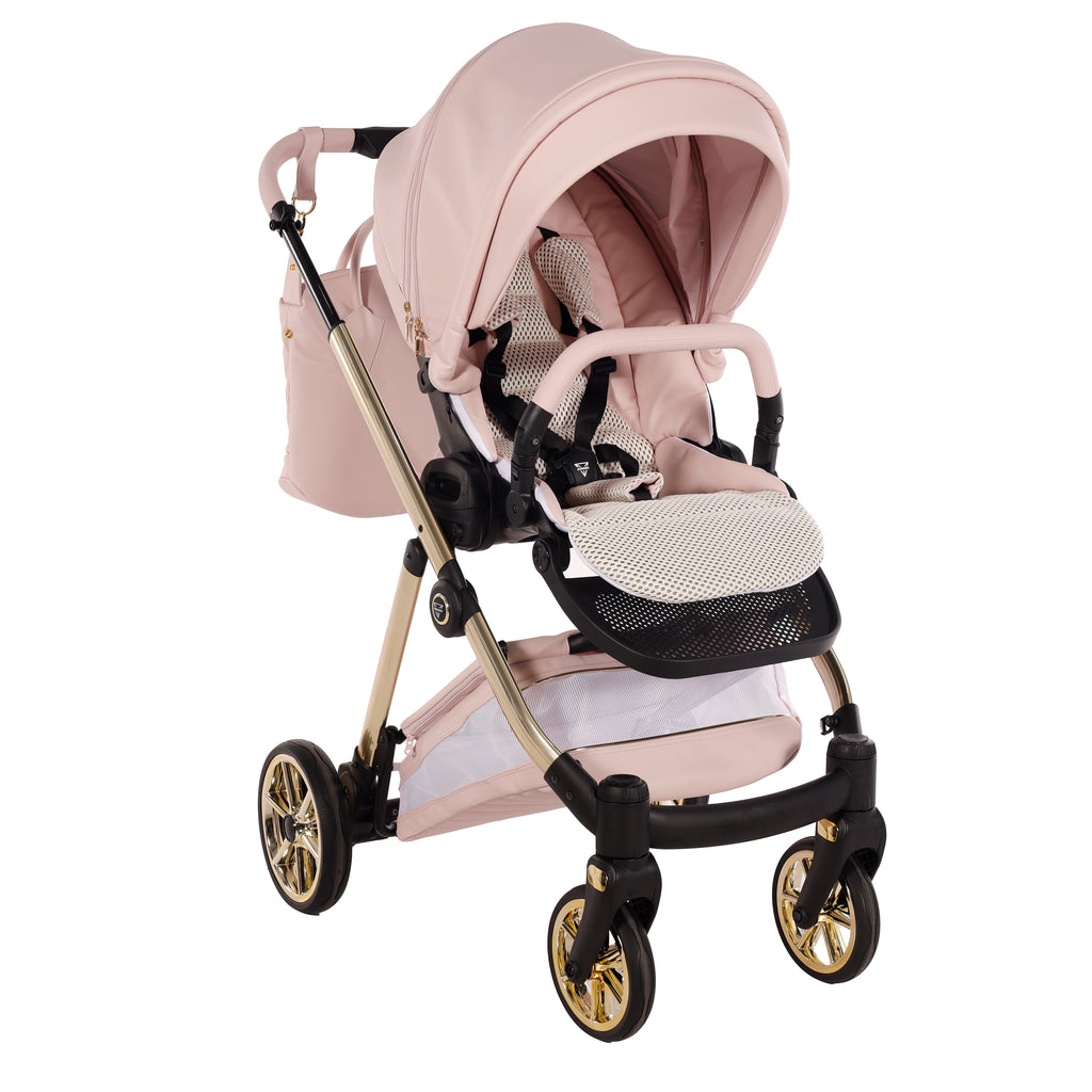 Carro de bebé Junama Art Decor Elegante Rosa
