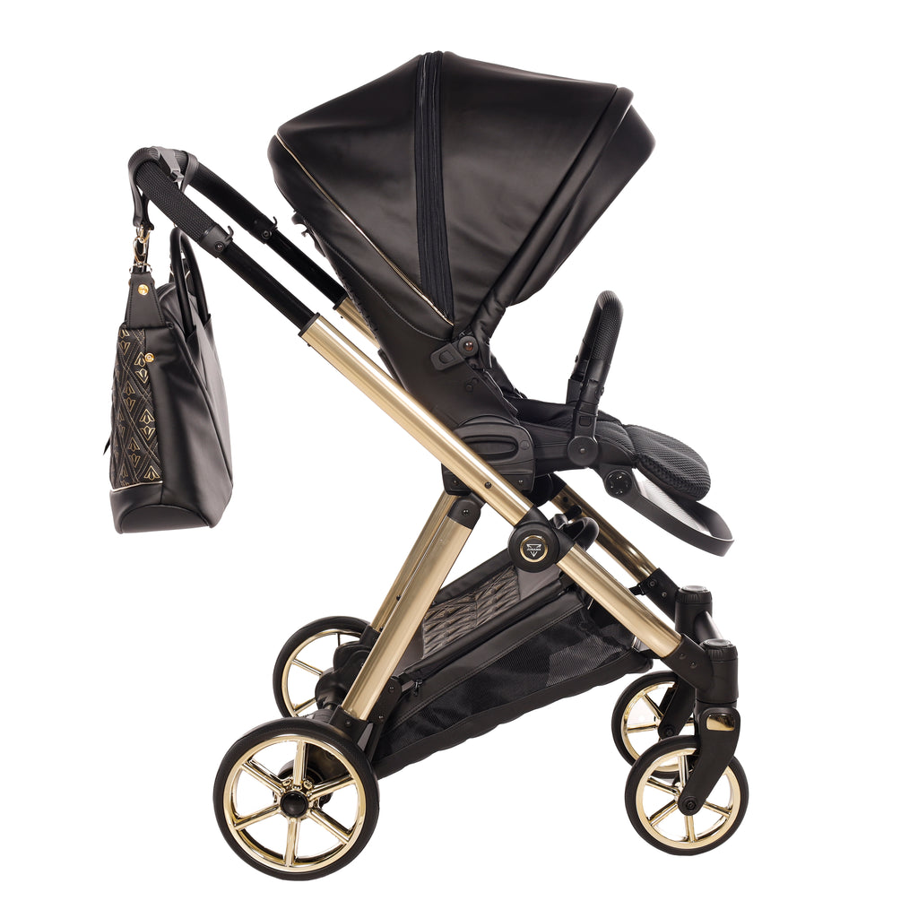 Carro de bebé Junama Art Decor Elegante Negro