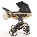 Carro de bebé Junama Hand Craft Glitter Dorado y Negro