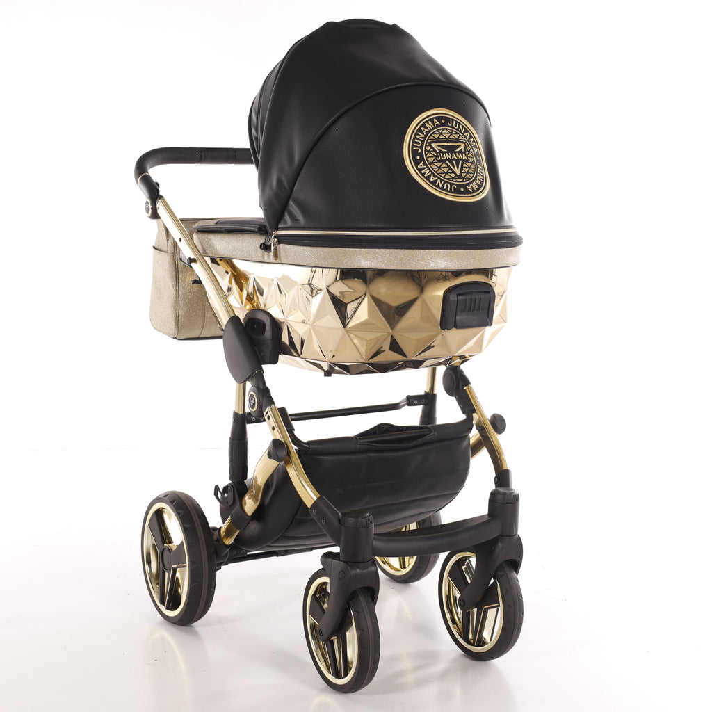 Carro de bebé Junama Hand Craft Glitter Dorado y Negro