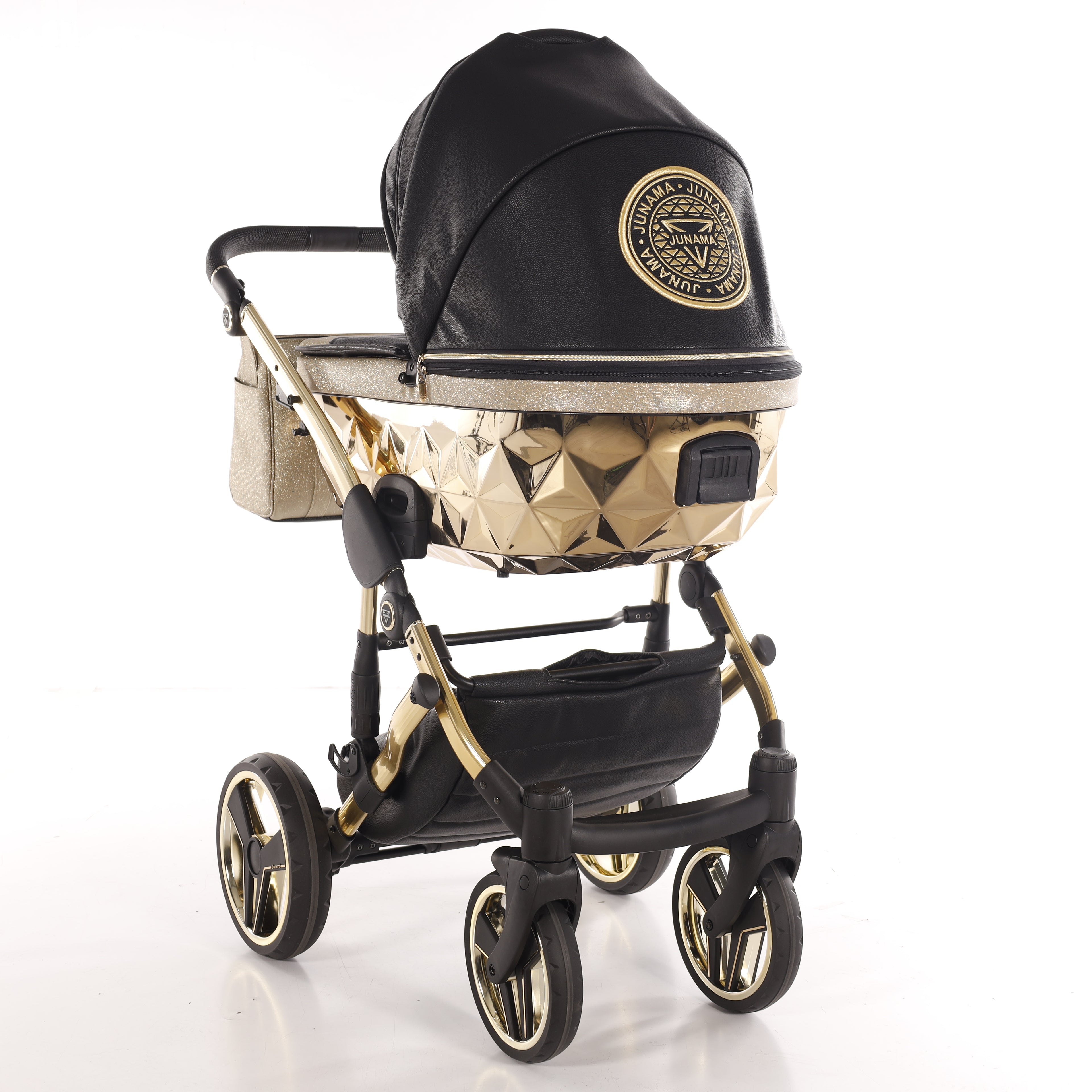 Carro de bebé Junama Hand Craft Glitter Dorado y Negro