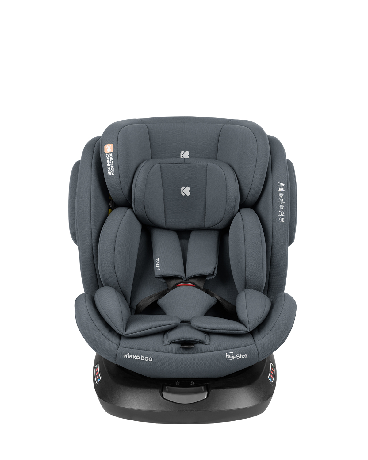 Silla de coche 40-150 cm i-Felix i-SIZE gris oscuro