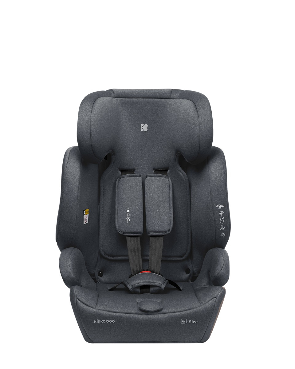 Silla de coche 76-150 cm i-Bronn i-SIZE Gris