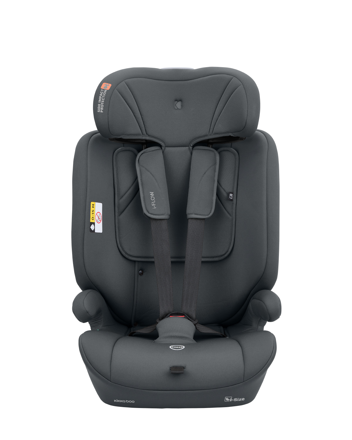 Silla de coche 76-150 cm i-Flow i-SIZE Gris
