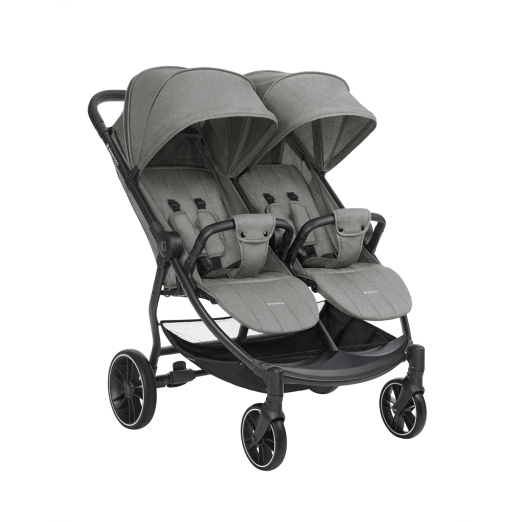Carrito gemelar Happy 2 Gris Claro