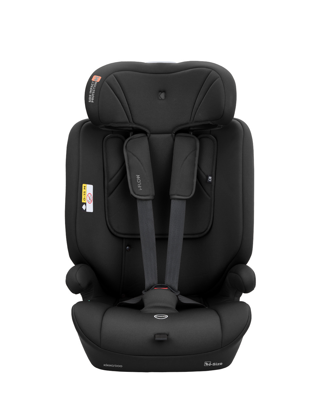 Silla de coche 76-150 cm i-Flow i-SIZE Negro
