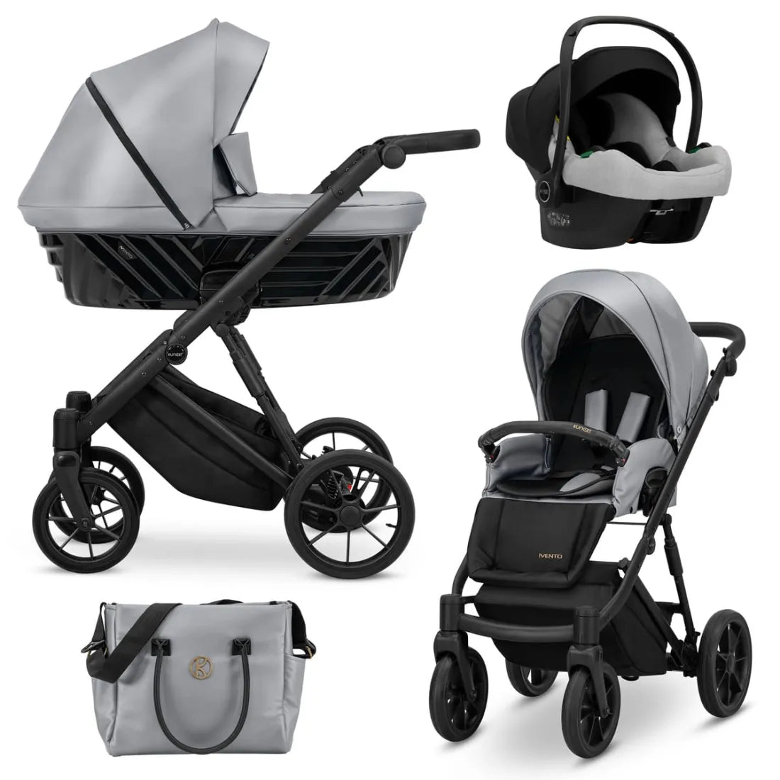 Carro de Bebé Ivento Glam Plata