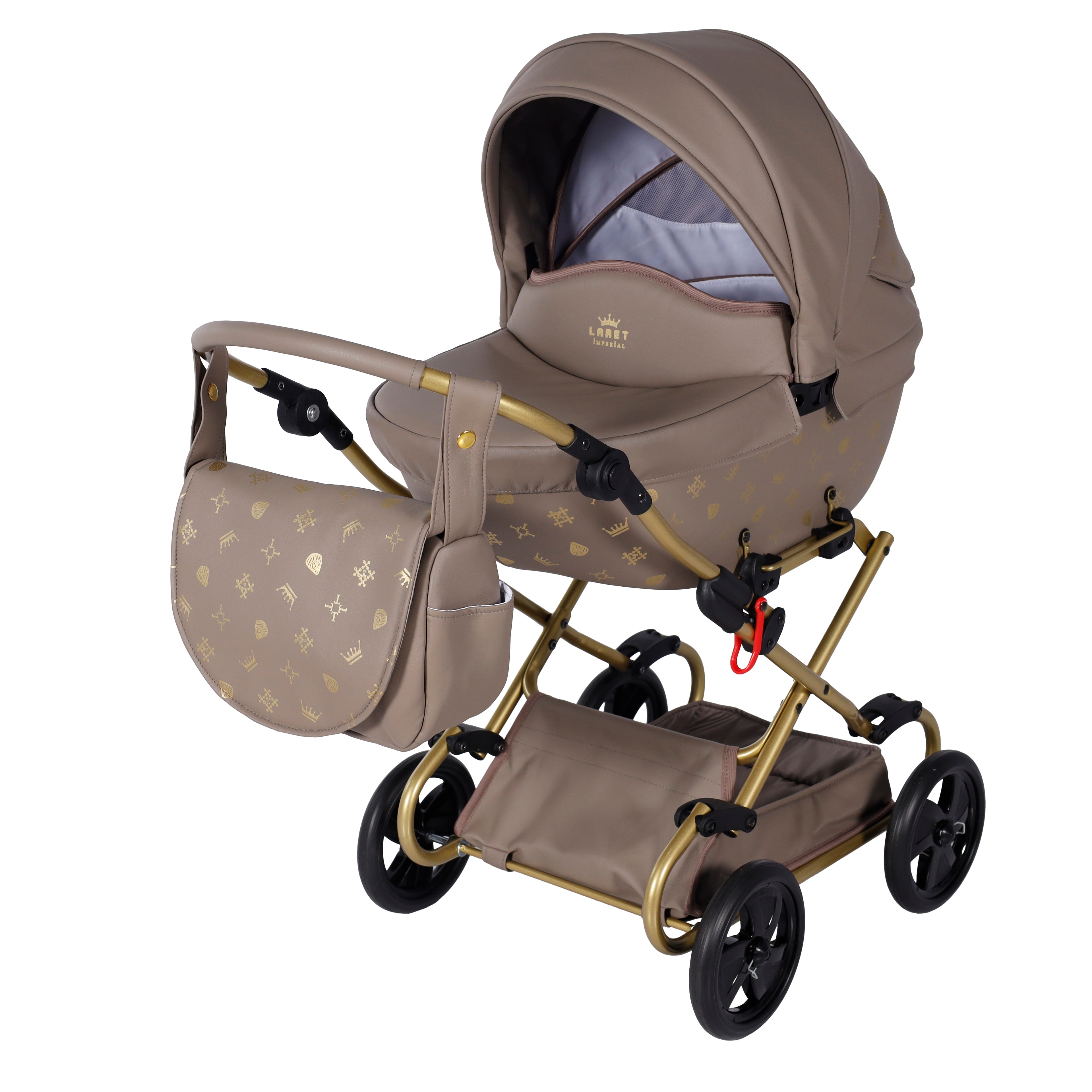 Carrito De Muñecas Junama Imperial Marrón
