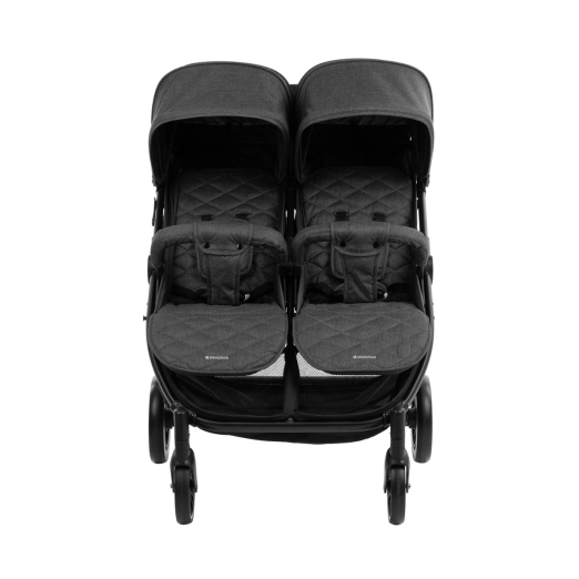 Carrito gemelar Happy 2 Gris Oscuro